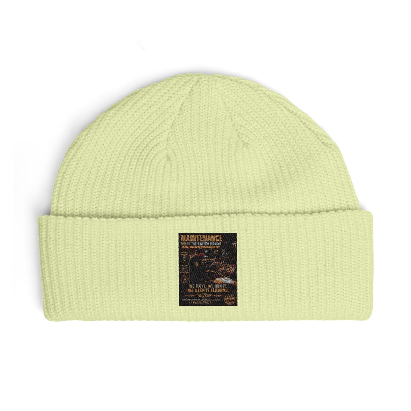 Postal Music — Maintenance Keeps the System Moving — Knit Beanie