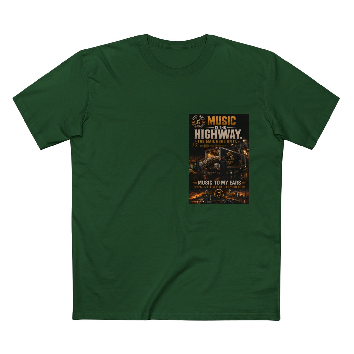 Postal Music — Music Is the Highway — Streetwear T-Shirt