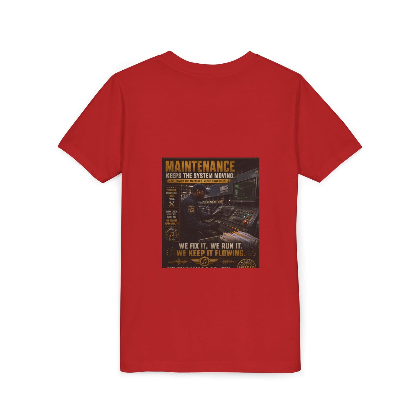 Postal Music — Maintenance Keeps the System Moving — Youth T-Shirt