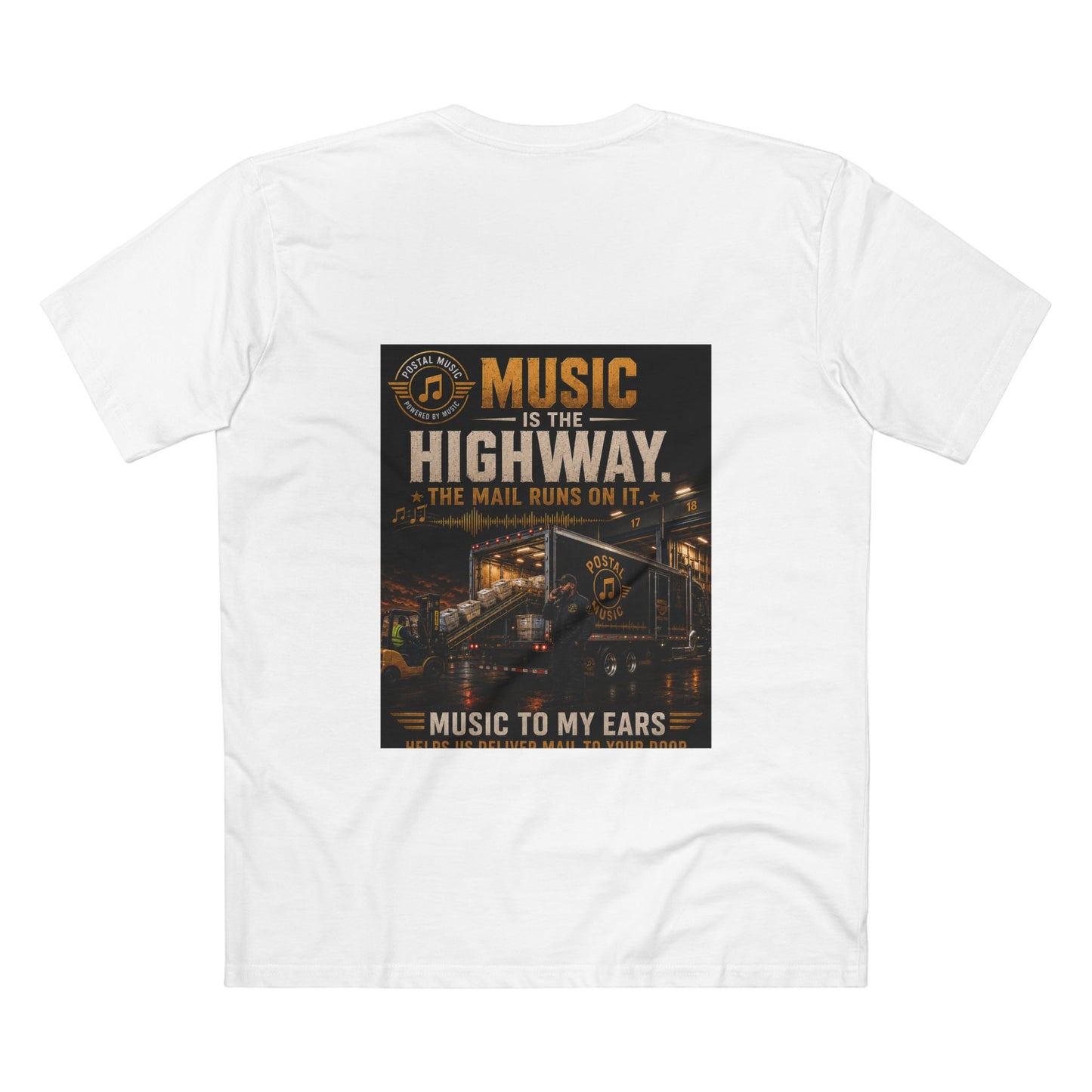 Postal Music — Music Is the Highway — Streetwear T-Shirt