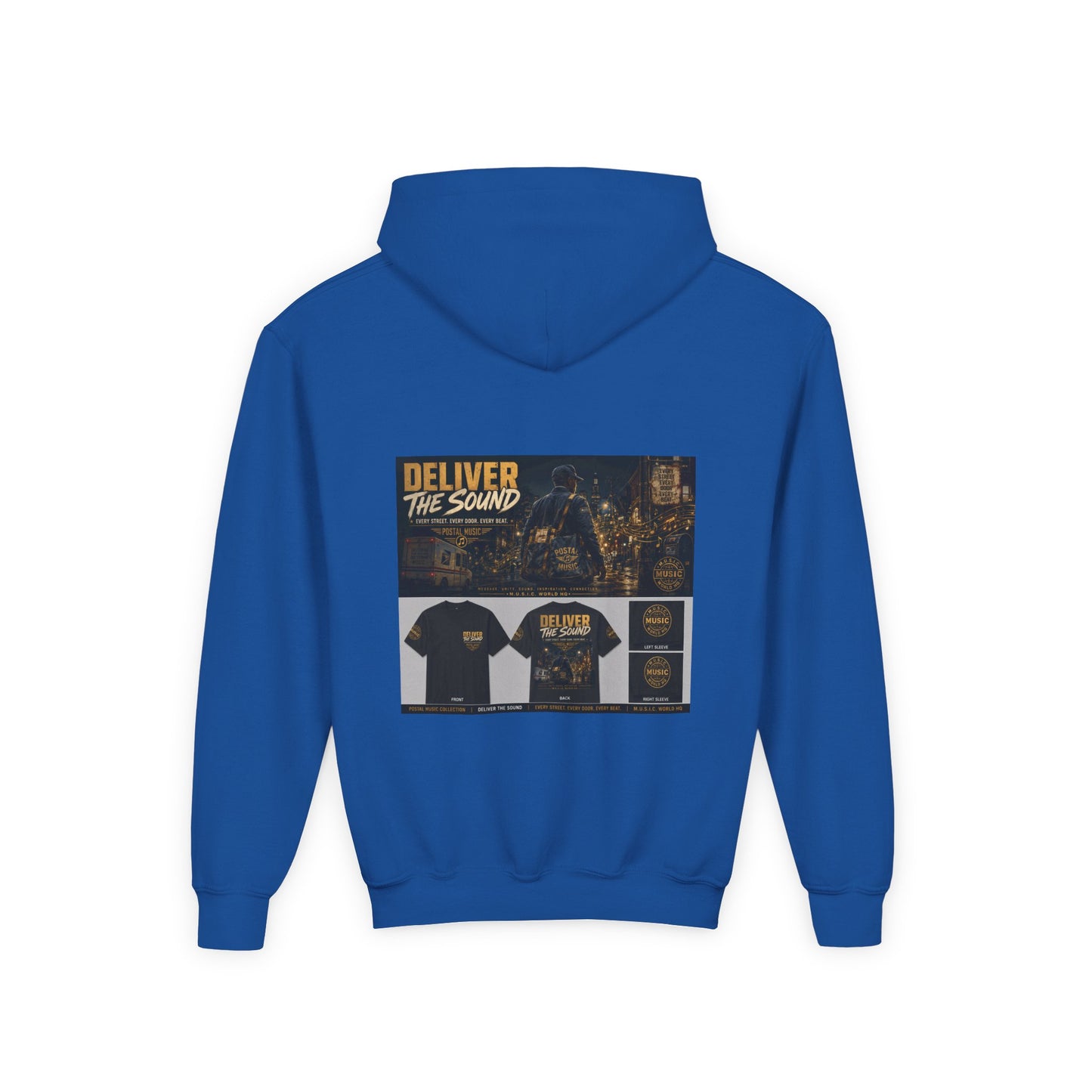 Postal Music — Deliver the Sound — Youth Hoodie