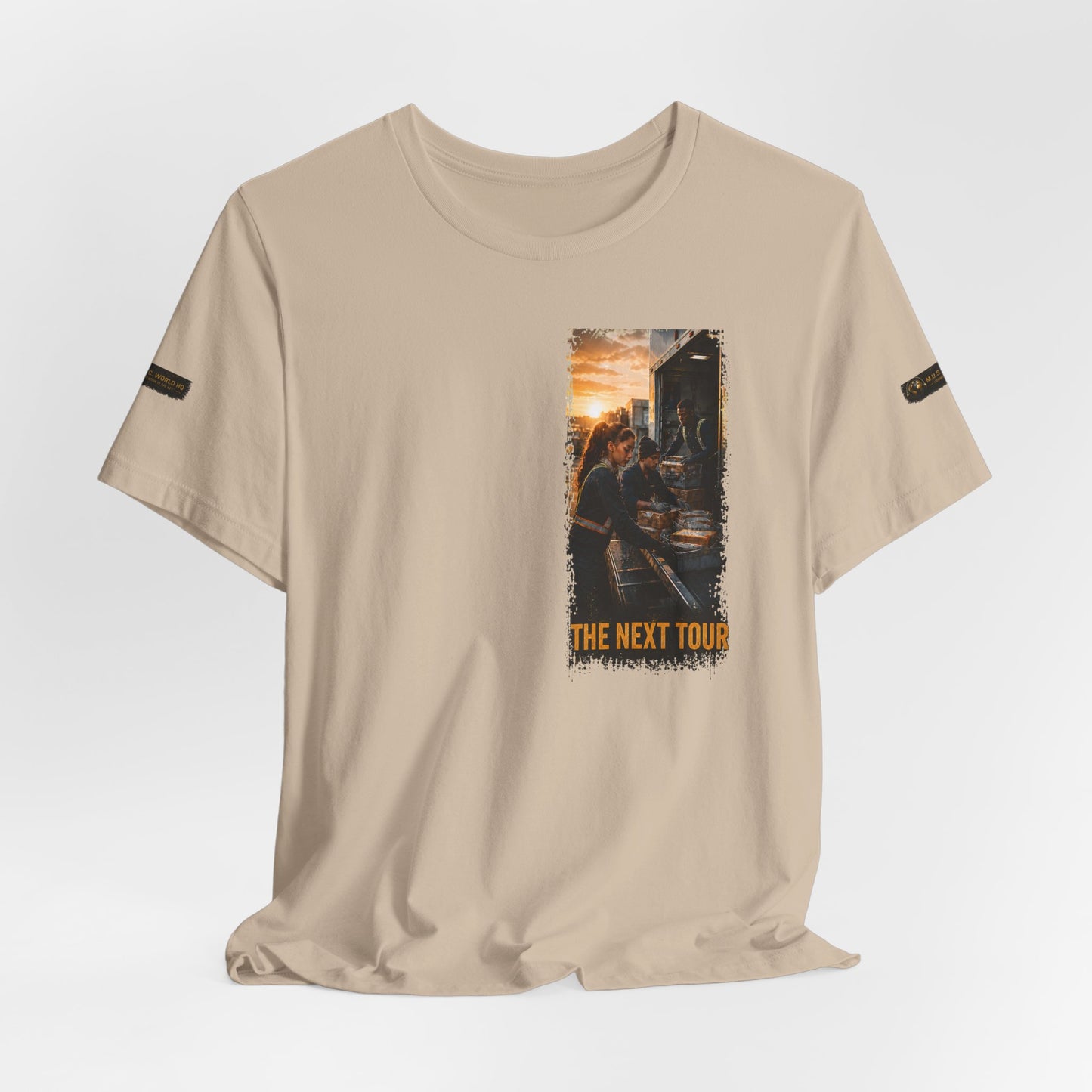 Postal Music — The Next Tour Premium Unisex T-Shirt — Color Group 10 of 11