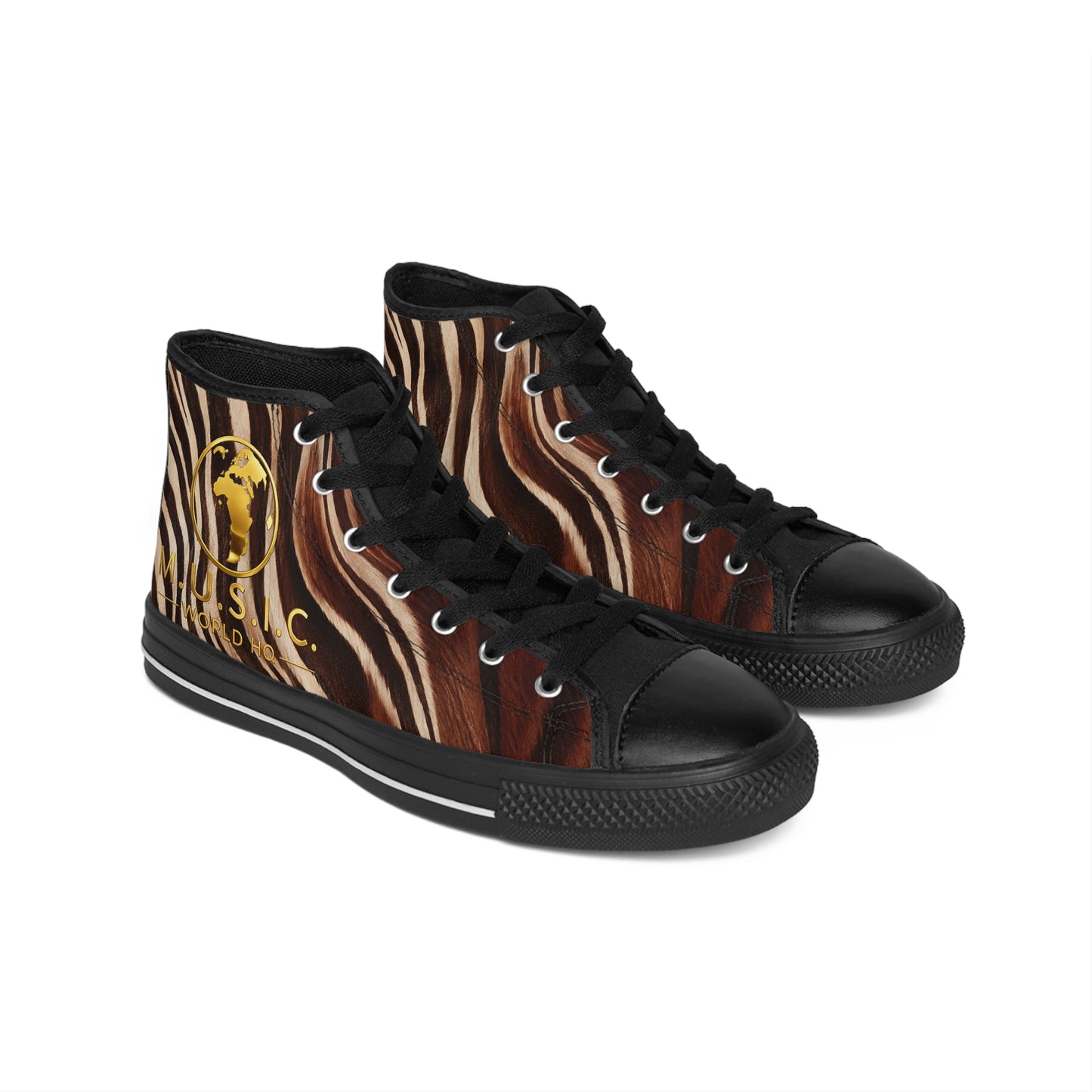 Wild by Design™ — Okapi Print High-Top Sneakers | Safari Heritage