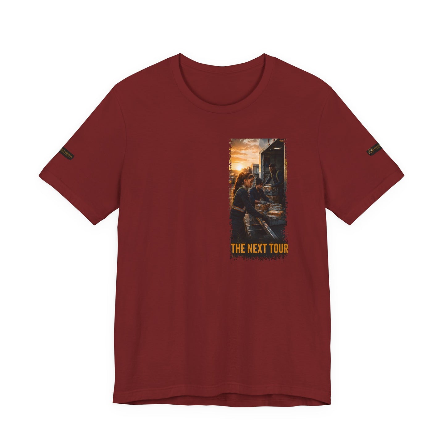 Postal Music — The Next Tour Premium Unisex T-Shirt — Color Group 2 of 11