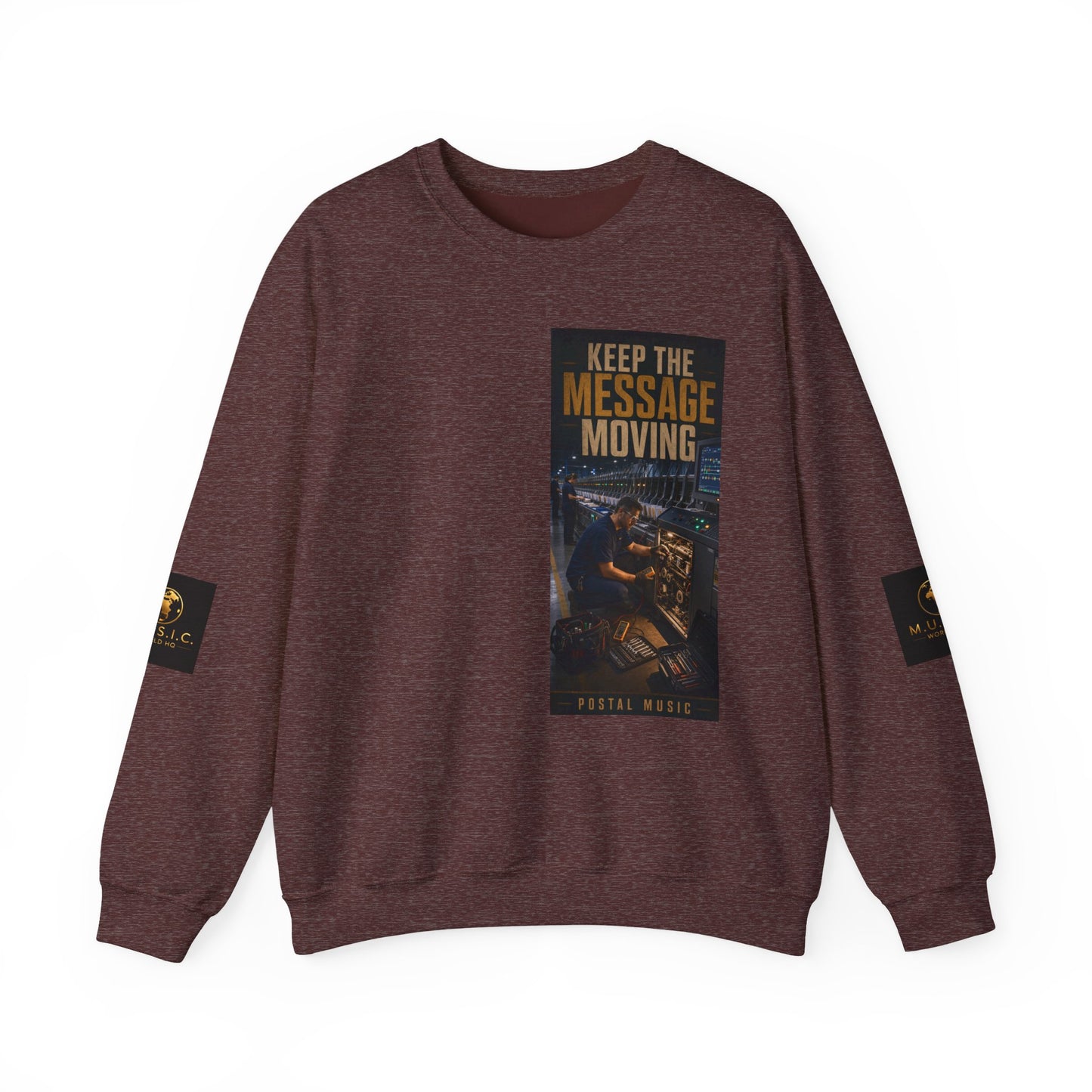 Postal Music — Keep the Message Moving — Core Crewneck Sweatshirt