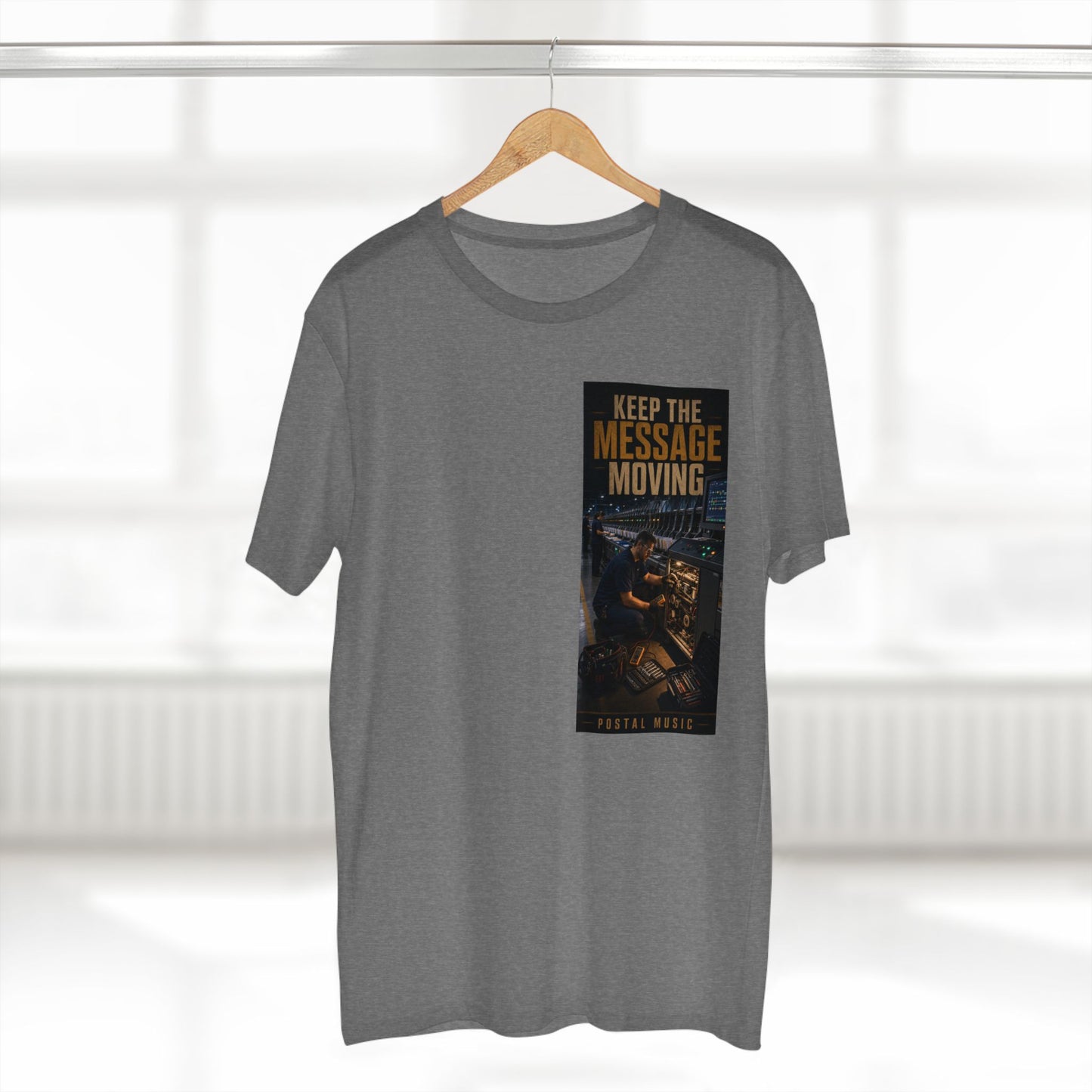 Postal Music — Keep the Message Moving — Streetwear T-Shirt