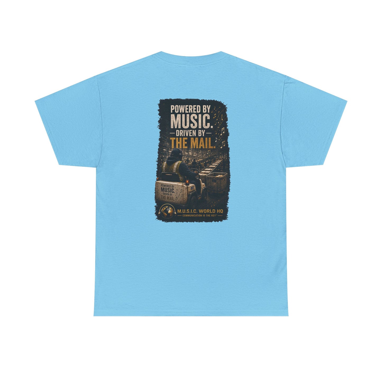 Postal Music - Powered by Music Premium T-Shirt - Colorways E