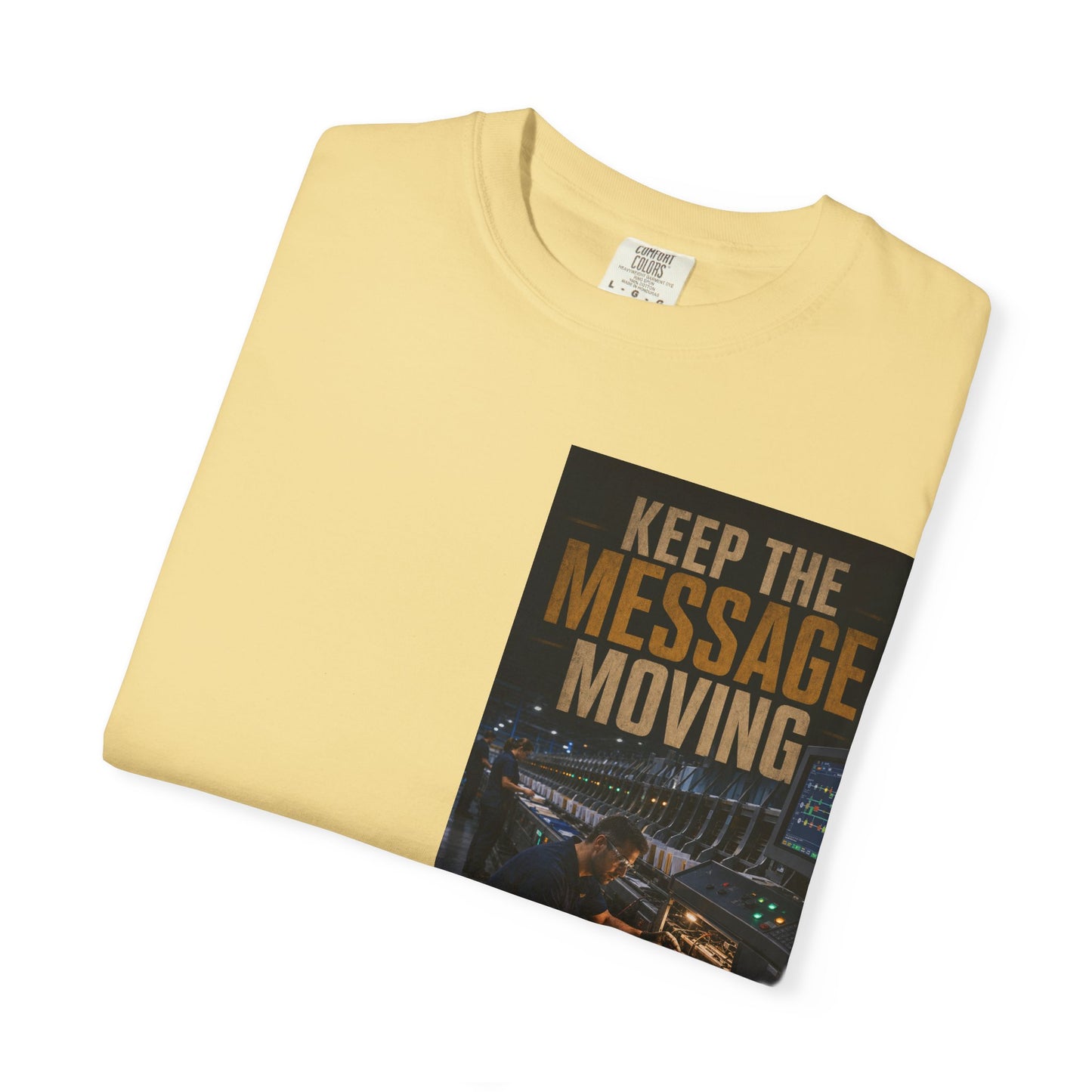 Postal Music — Keep the Message Moving — Garment-Dyed T-Shirt