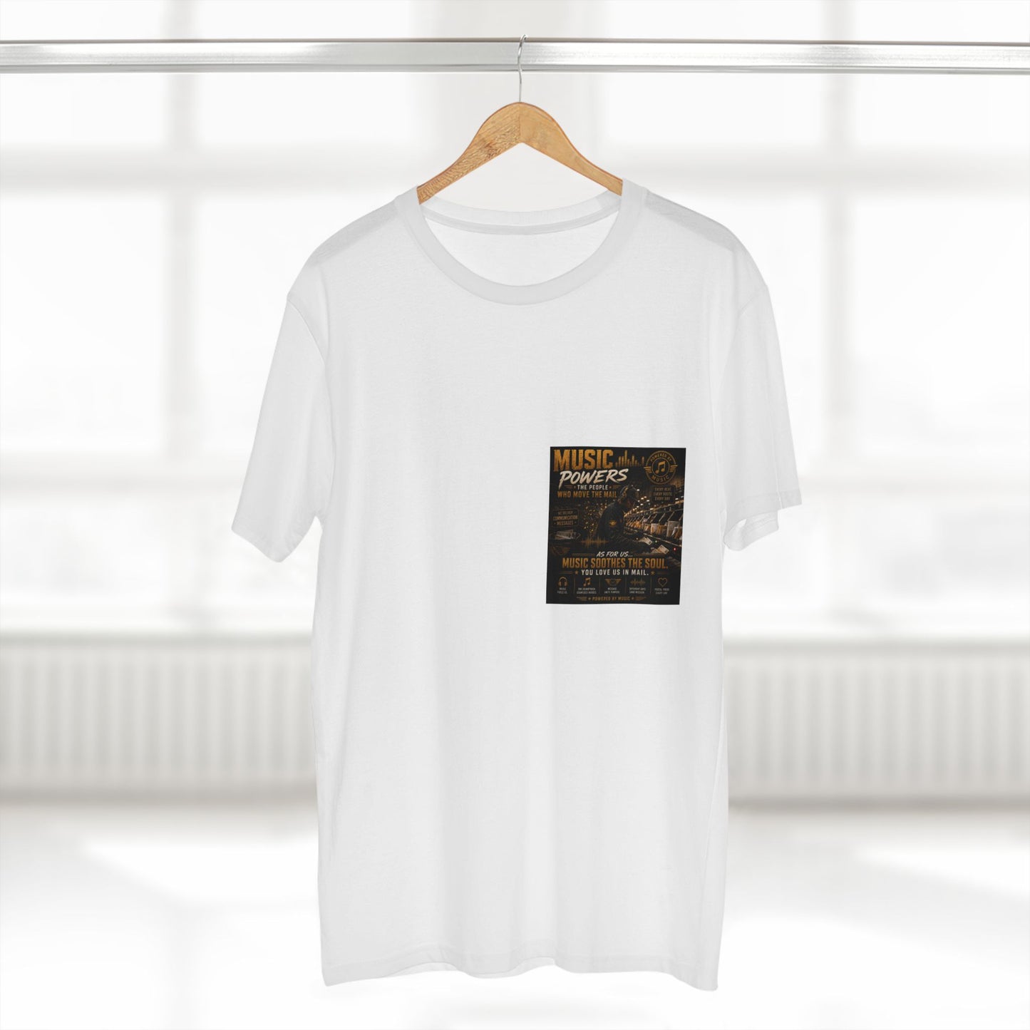 Postal Music — Music Powers the People — Streetwear T-Shirt