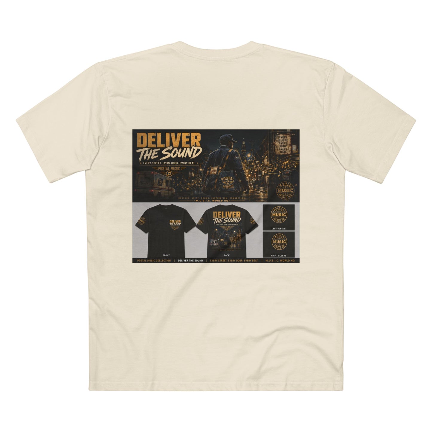Postal Music — Deliver the Sound — Streetwear T-Shirt