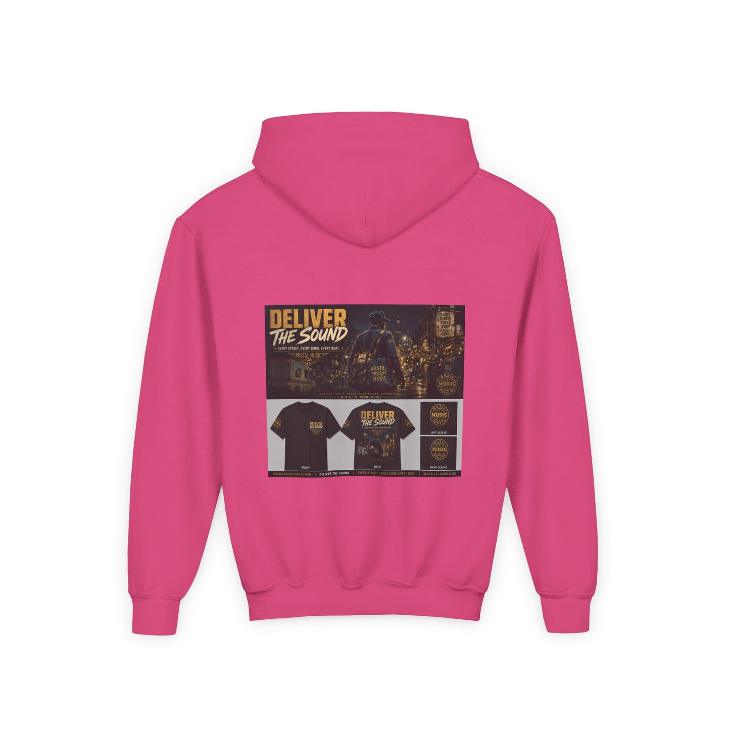 Postal Music — Deliver the Sound — Youth Hoodie