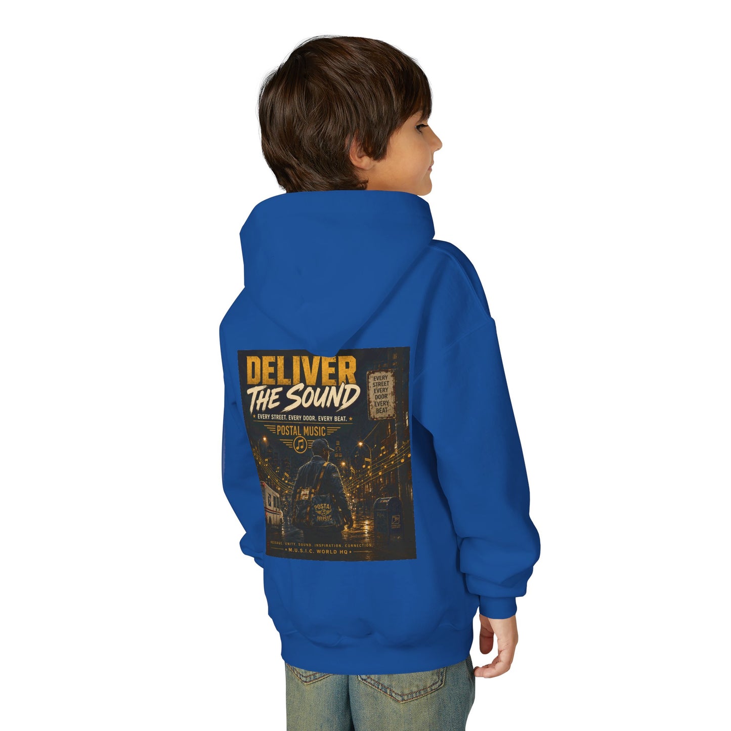 Postal Music — Deliver the Sound — Youth Hoodie