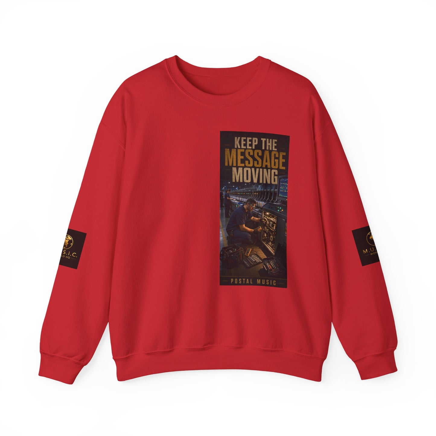 Postal Music — Keep the Message Moving — Core Crewneck Sweatshirt