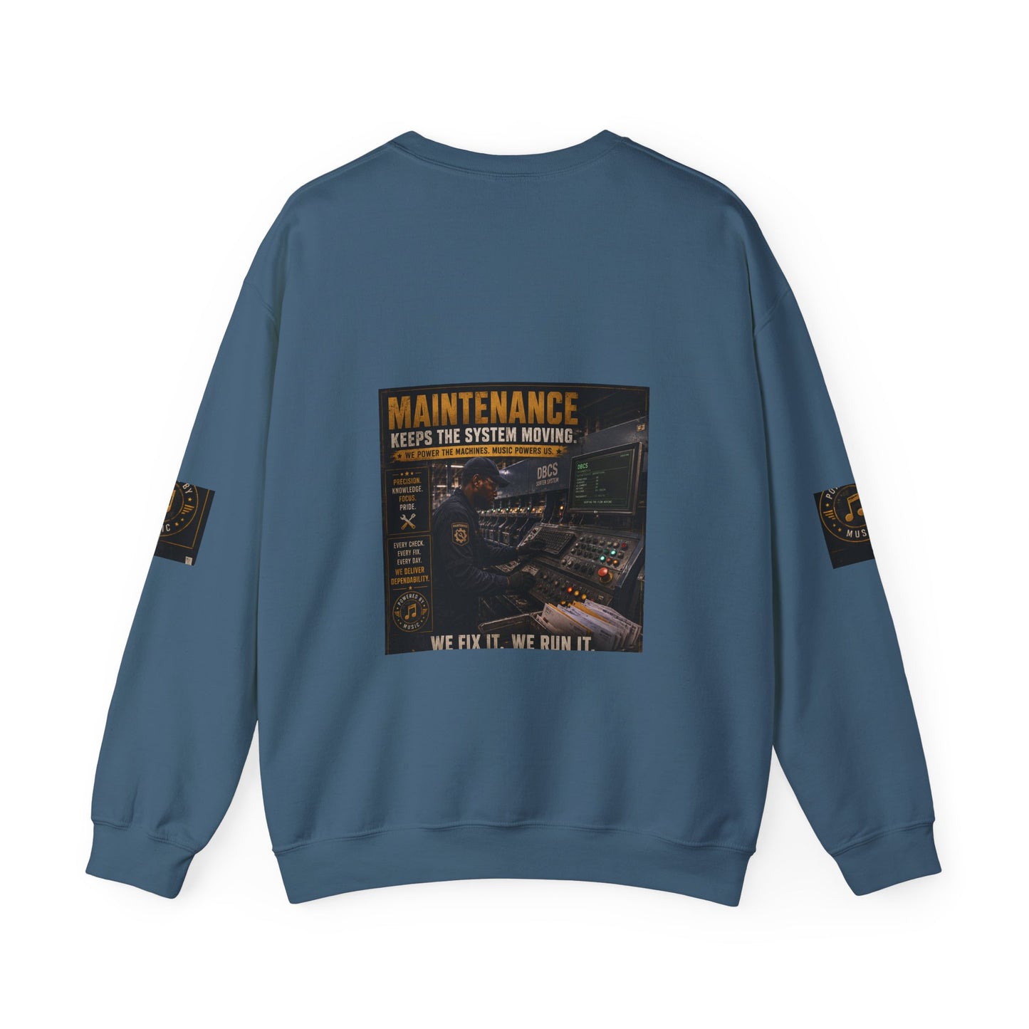 Postal Music — Maintenance Keeps the System Moving — Core Crewneck Sweatshirt