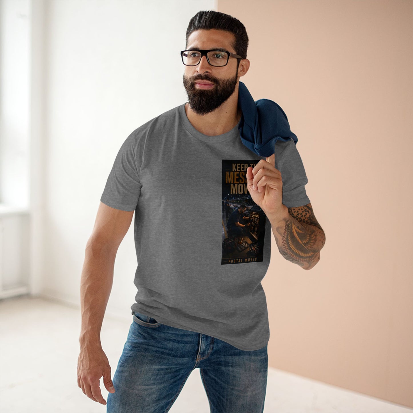 Postal Music — Keep the Message Moving — Streetwear T-Shirt