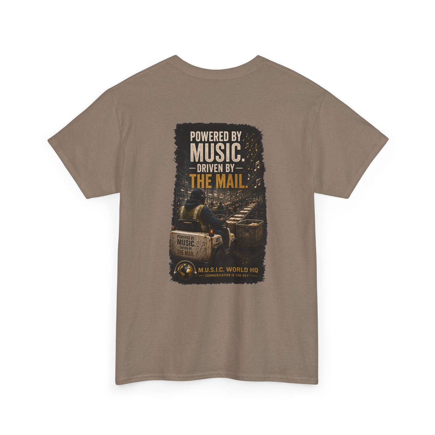 Postal Music - Powered by Music Premium T-Shirt - Colorways A