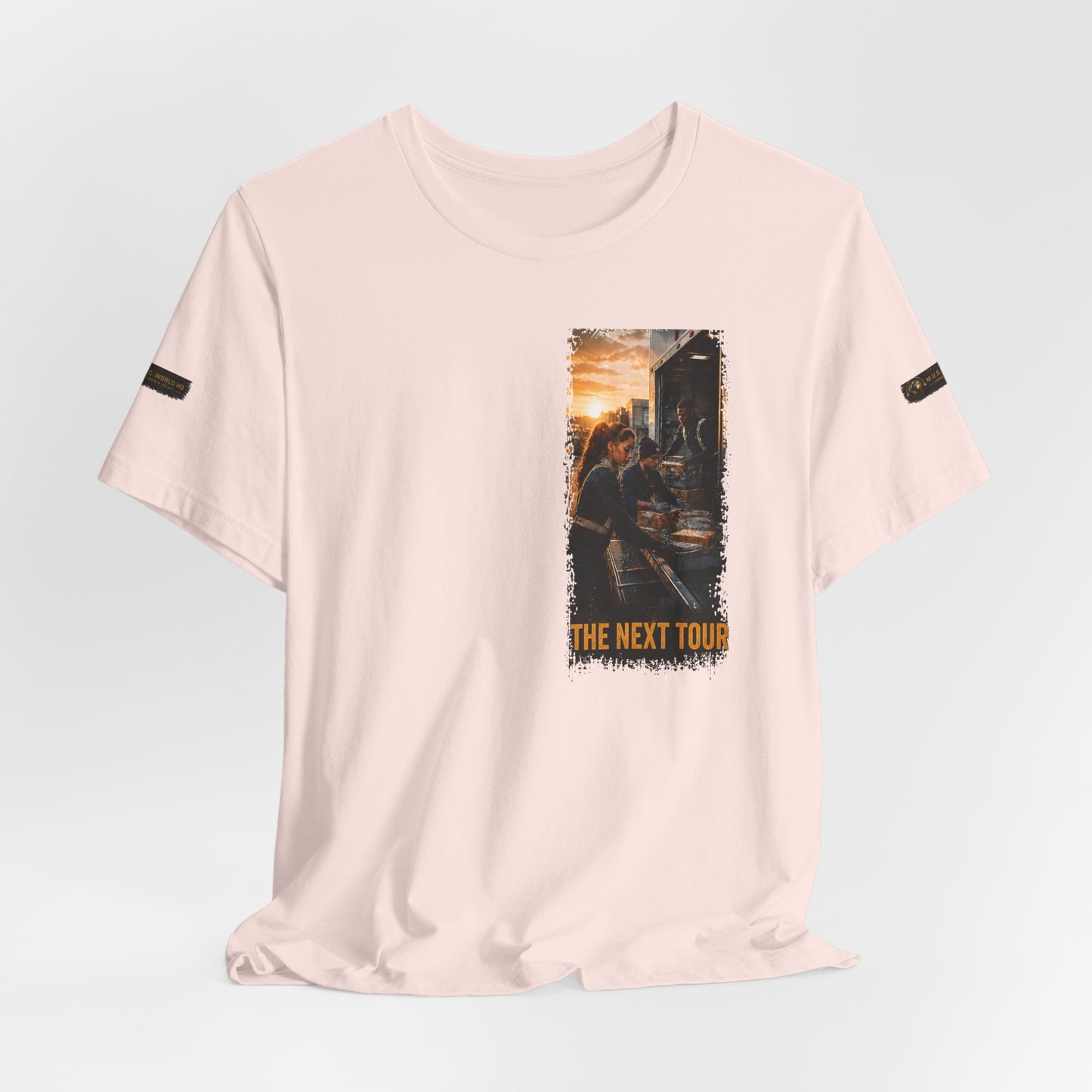 Postal Music — The Next Tour Premium Unisex T-Shirt — Color Group 9 of 11