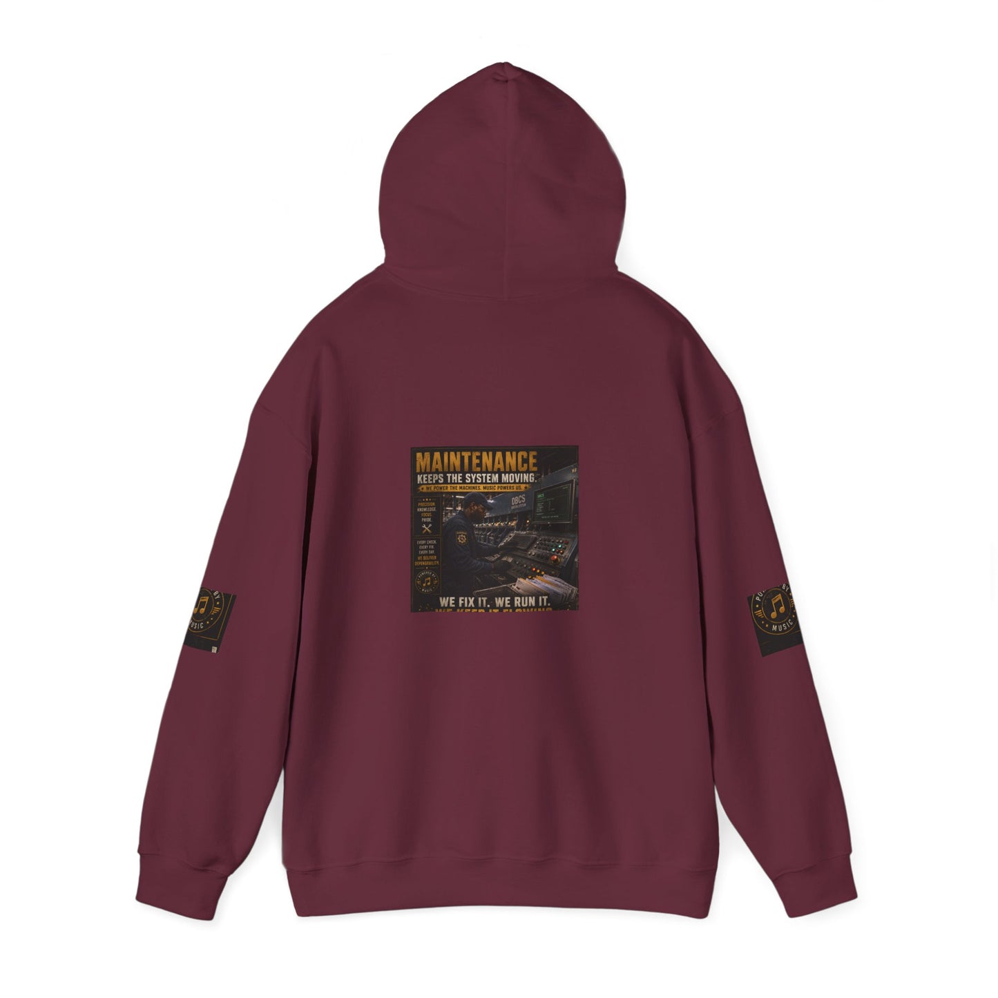 Postal Music — Maintenance Keeps the System Moving — Core Pullover Hoodie