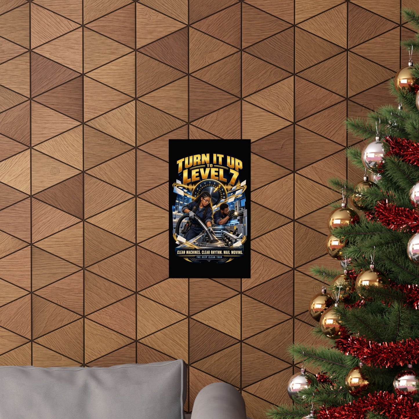 Postal Music - Turn It Up to Level 7 - Premium Matte Poster