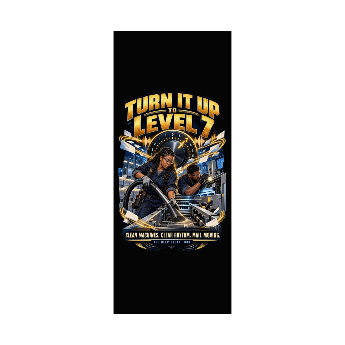 Postal Music - Turn It Up to Level 7 - Premium Matte Poster