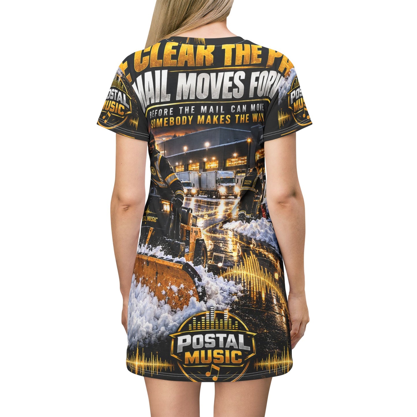 Postal Music - We Clear the Path - Women's Longline T-Shirt Dress