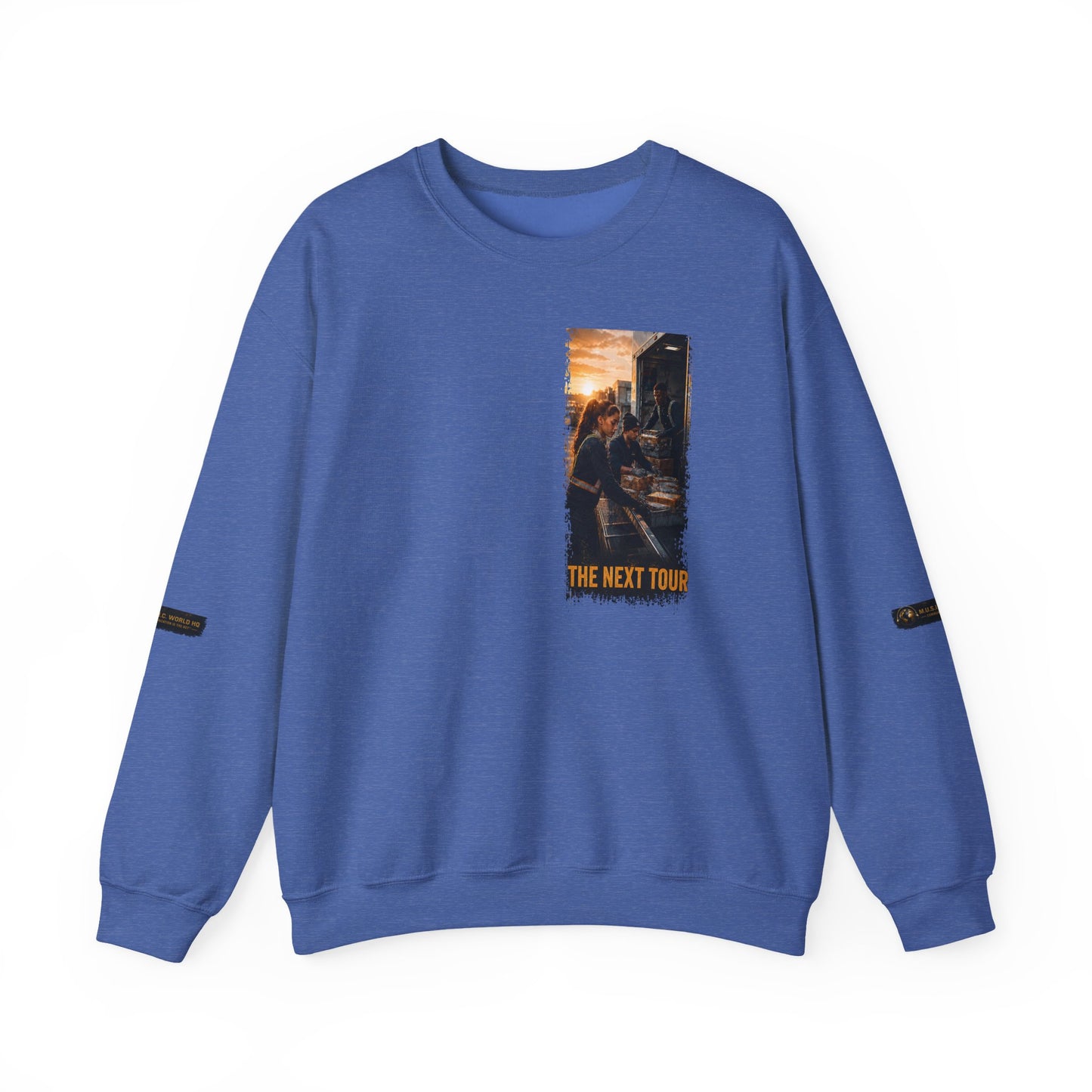 Postal Music — The Next Tour Core Crewneck Sweatshirt — Color Group 2 of 3