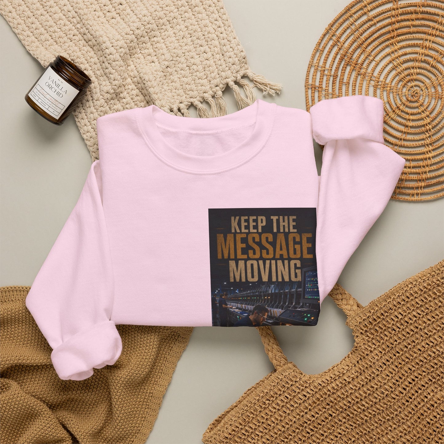 Postal Music — Keep the Message Moving — Core Crewneck Sweatshirt