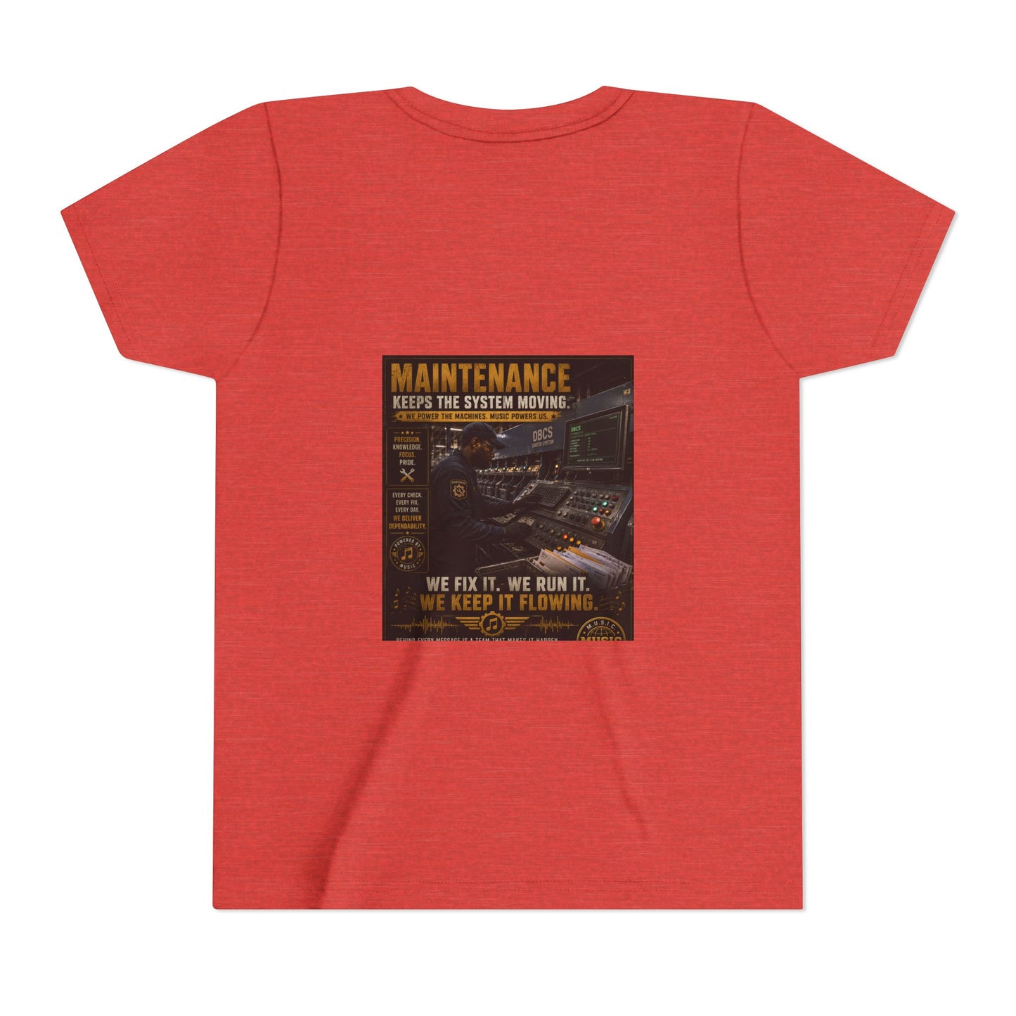 Postal Music — Maintenance Keeps the System Moving — Youth T-Shirt
