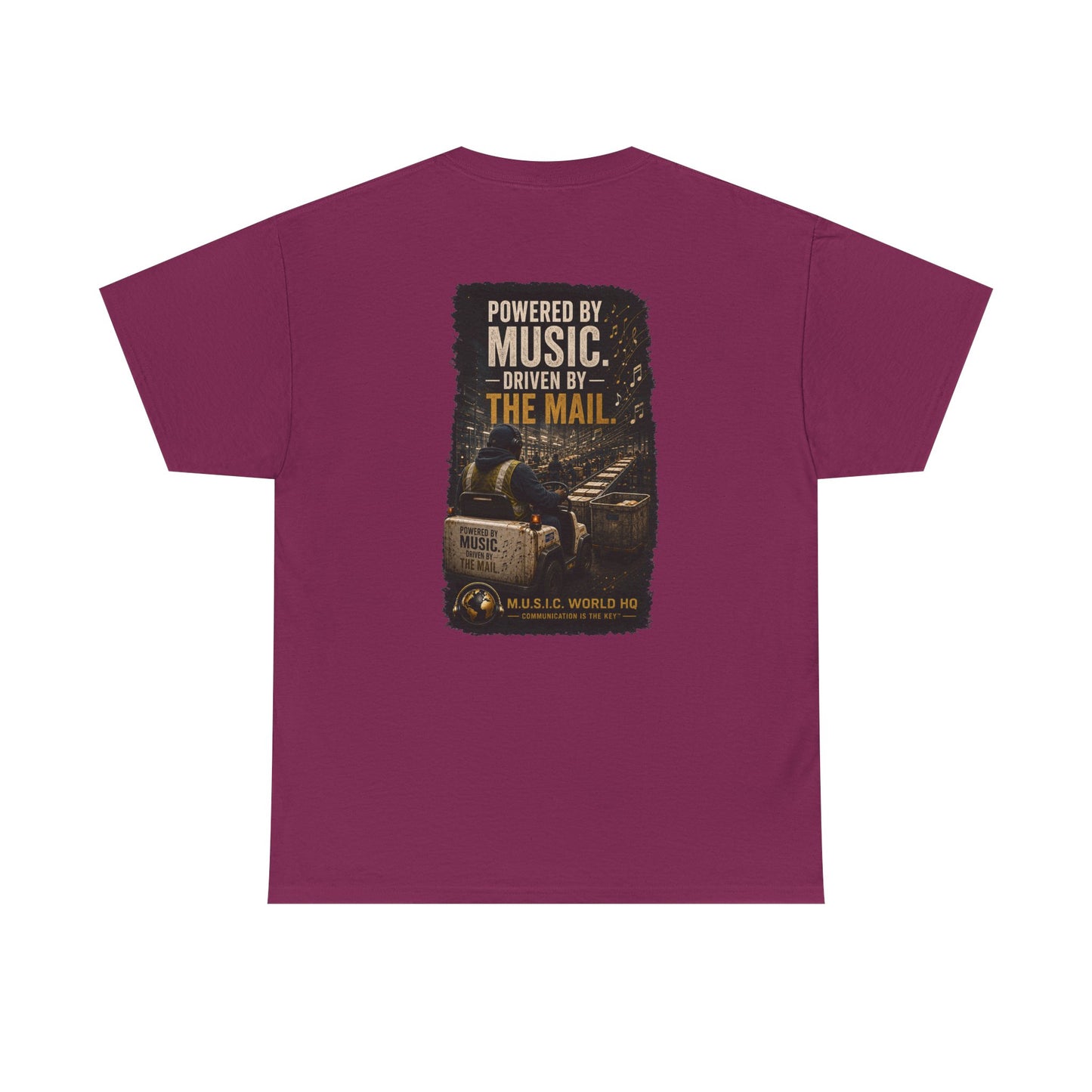 Postal Music - Powered by Music Premium T-Shirt - Colorways A