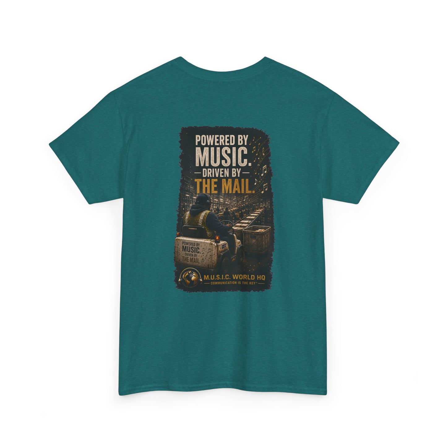 Postal Music - Powered by Music Premium T-Shirt - Colorways A