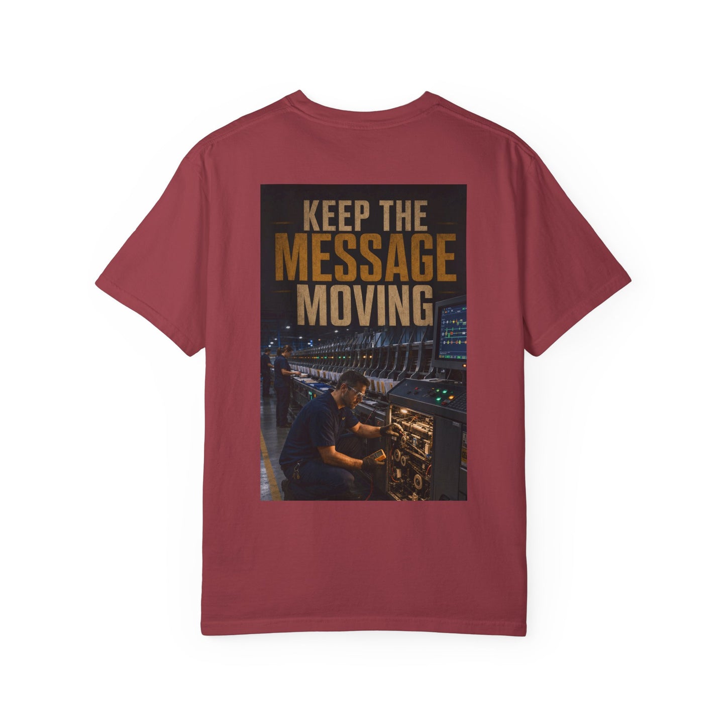 Postal Music — Keep the Message Moving — Garment-Dyed T-Shirt