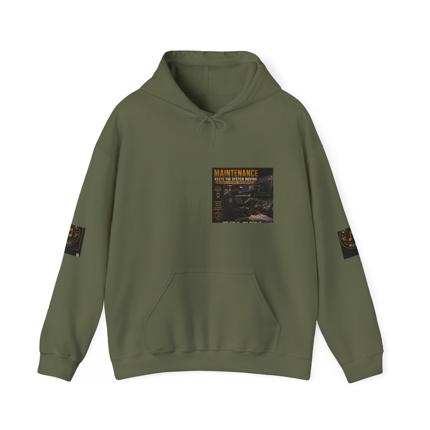 Postal Music — Maintenance Keeps the System Moving — Core Pullover Hoodie