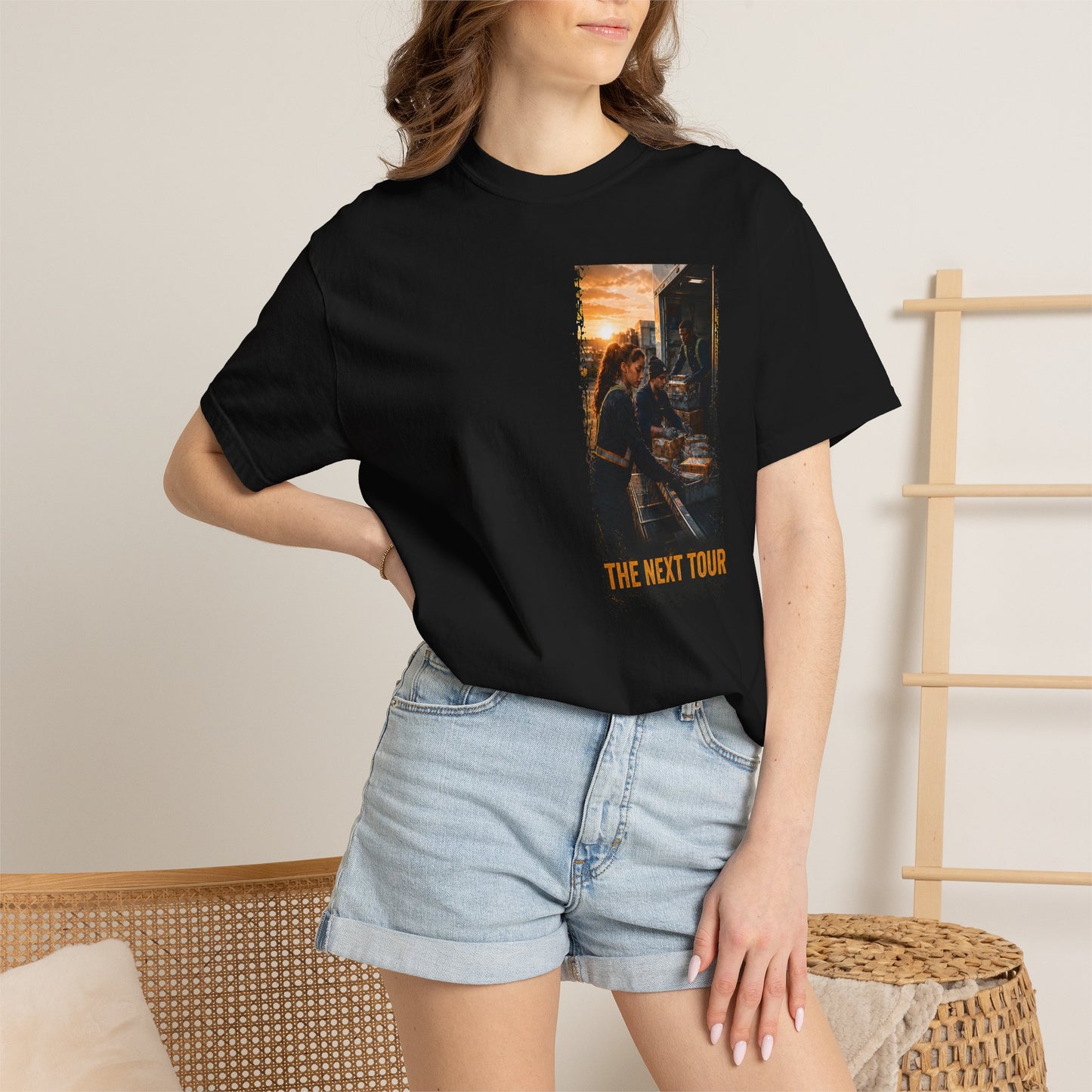 Postal Music — The Next Tour Garment-Dyed T-Shirt — Color Group 1 of 4