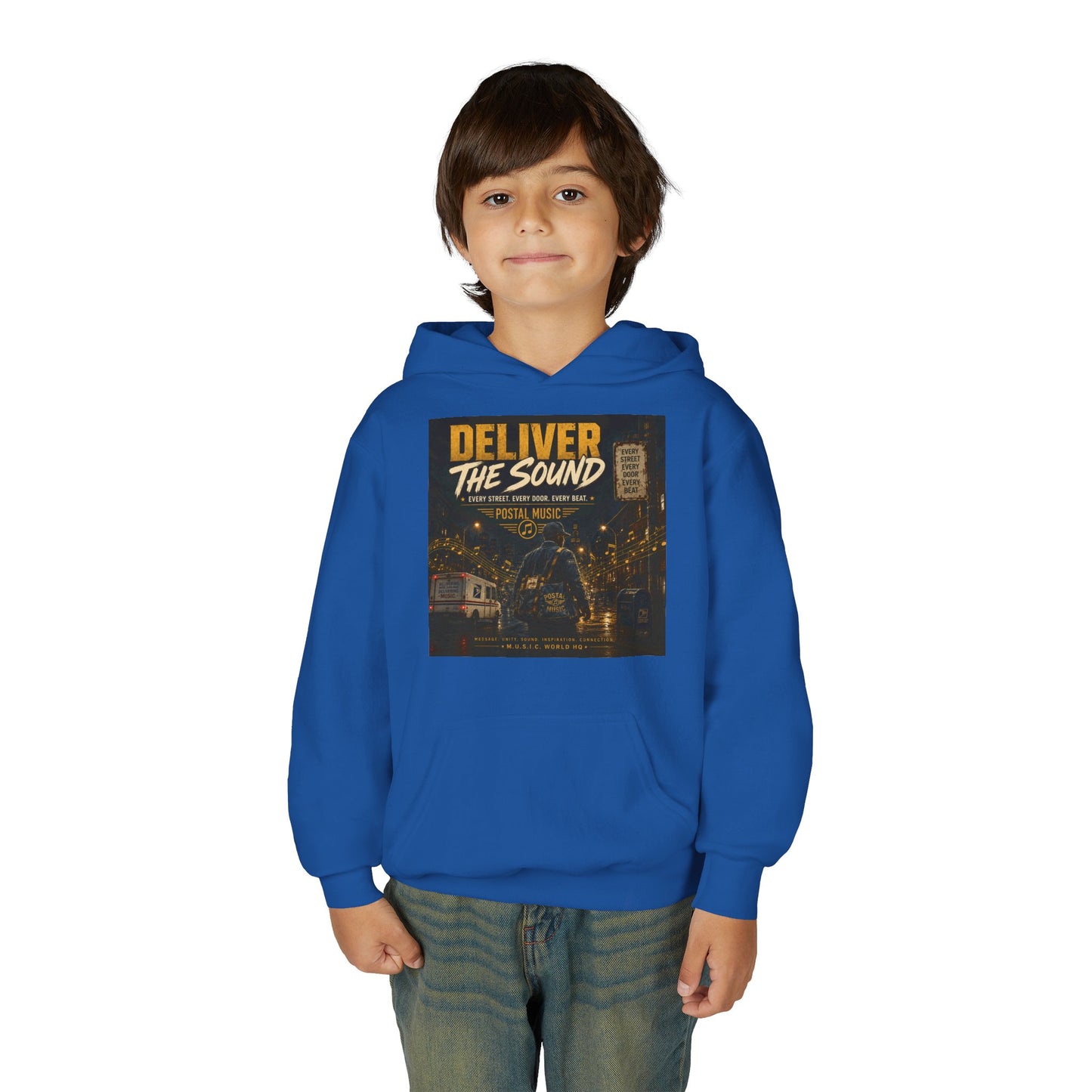 Postal Music — Deliver the Sound — Youth Hoodie
