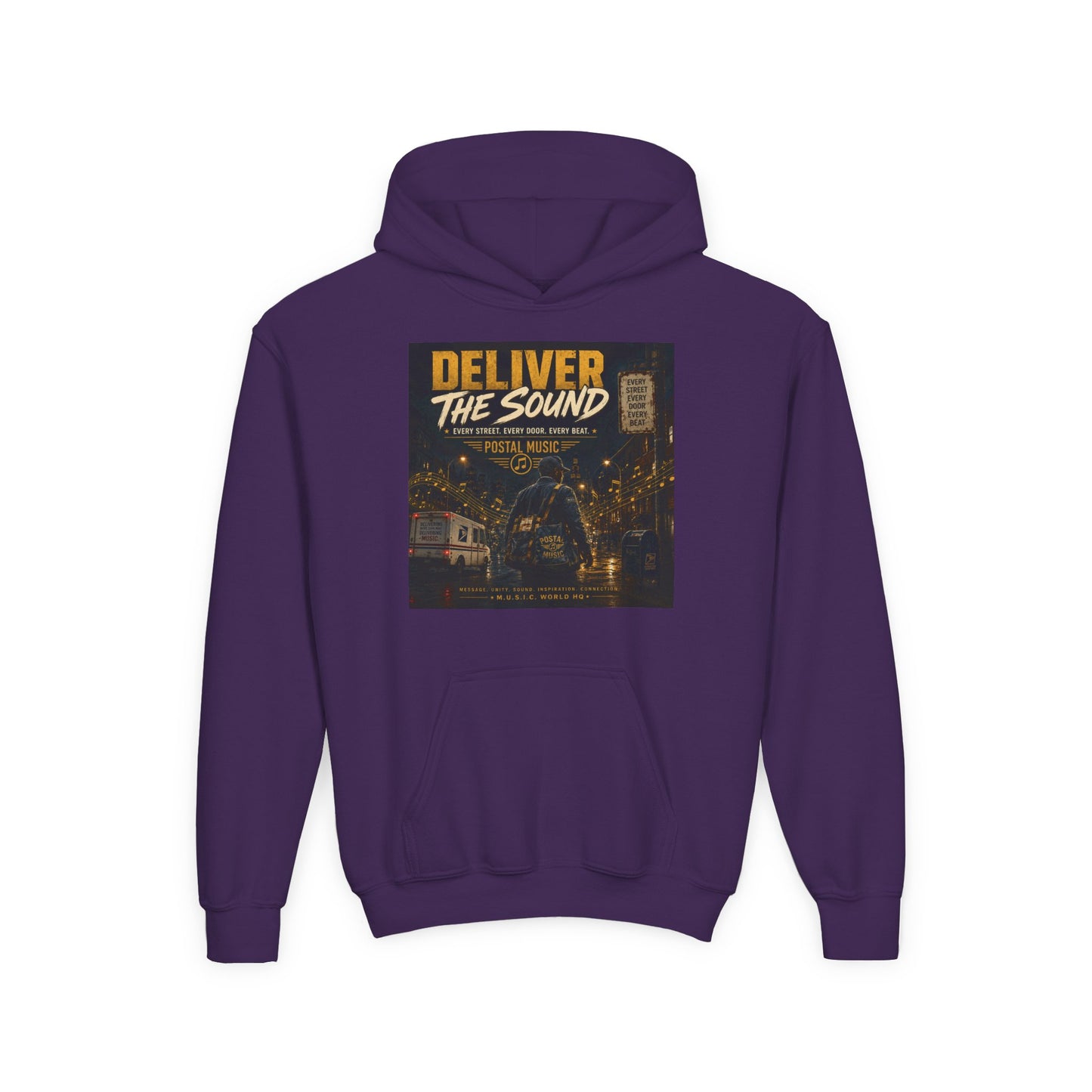 Postal Music — Deliver the Sound — Youth Hoodie
