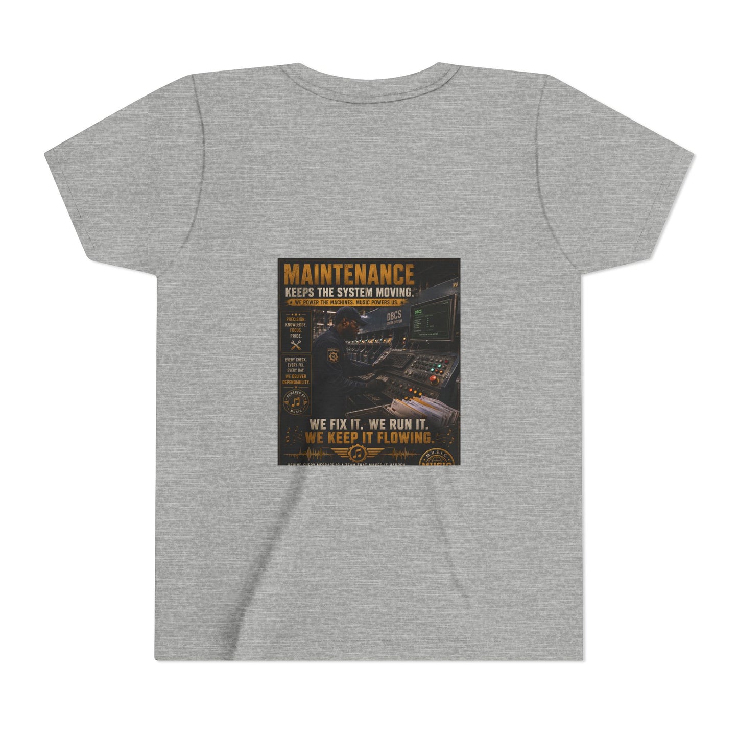 Postal Music — Maintenance Keeps the System Moving — Youth T-Shirt
