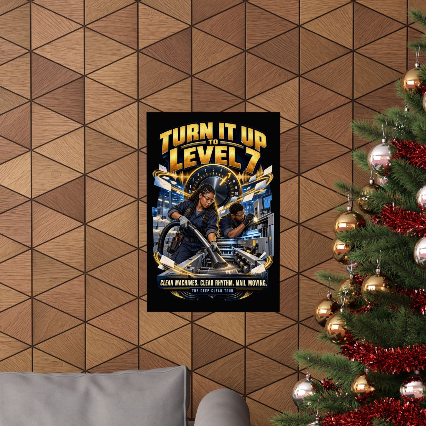 Postal Music - Turn It Up to Level 7 - Premium Matte Poster