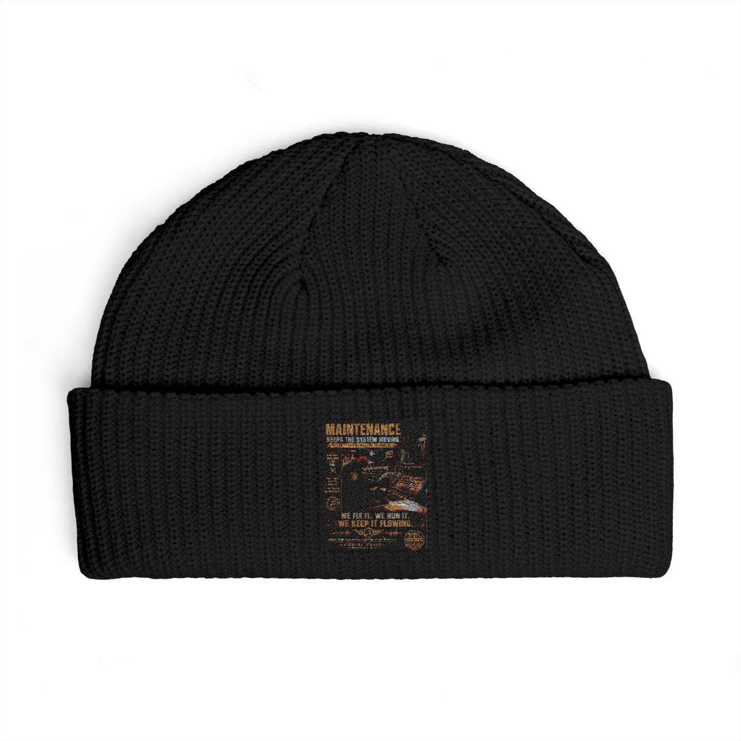 Postal Music — Maintenance Keeps the System Moving — Knit Beanie