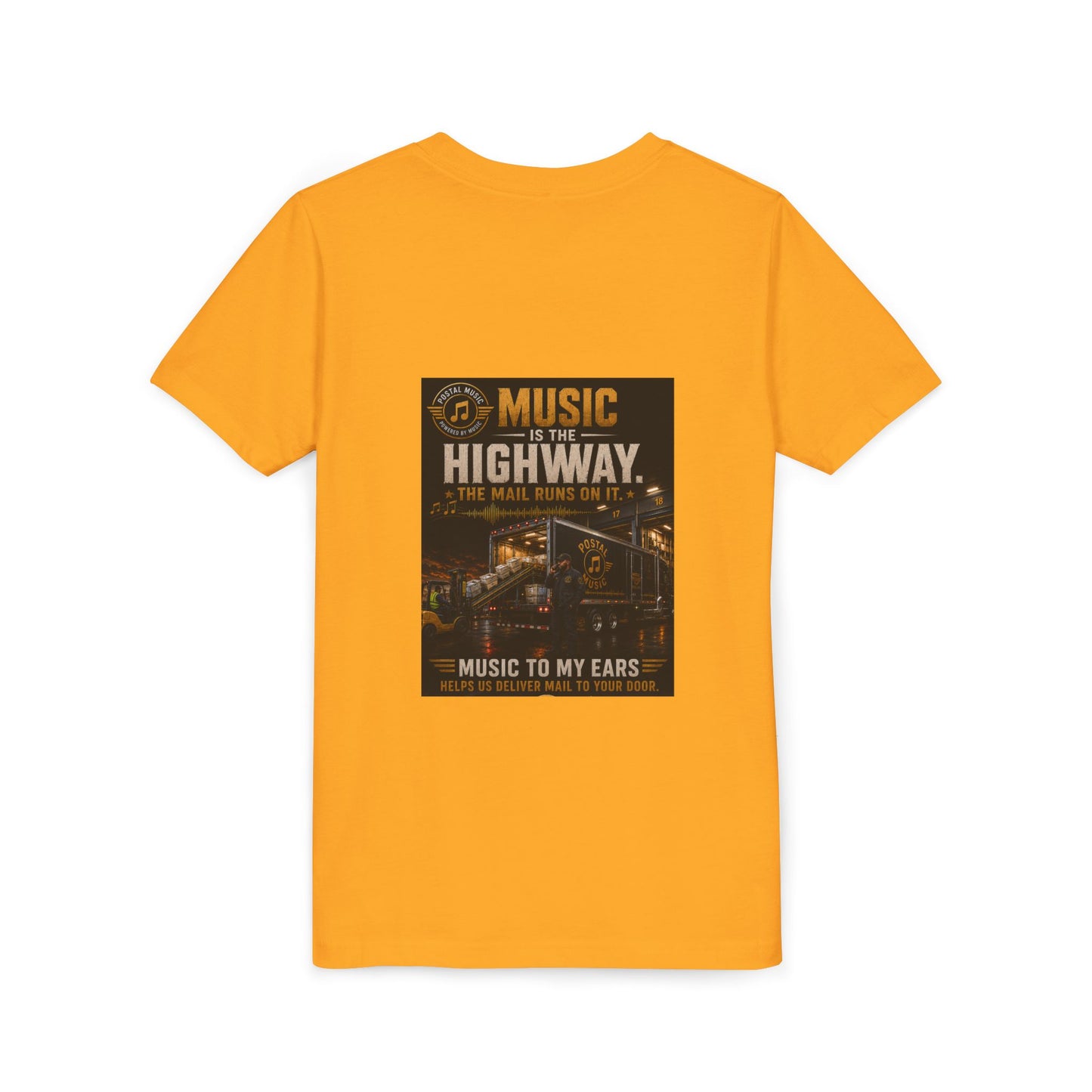 Postal Music — Music Is the Highway — Youth T-Shirt
