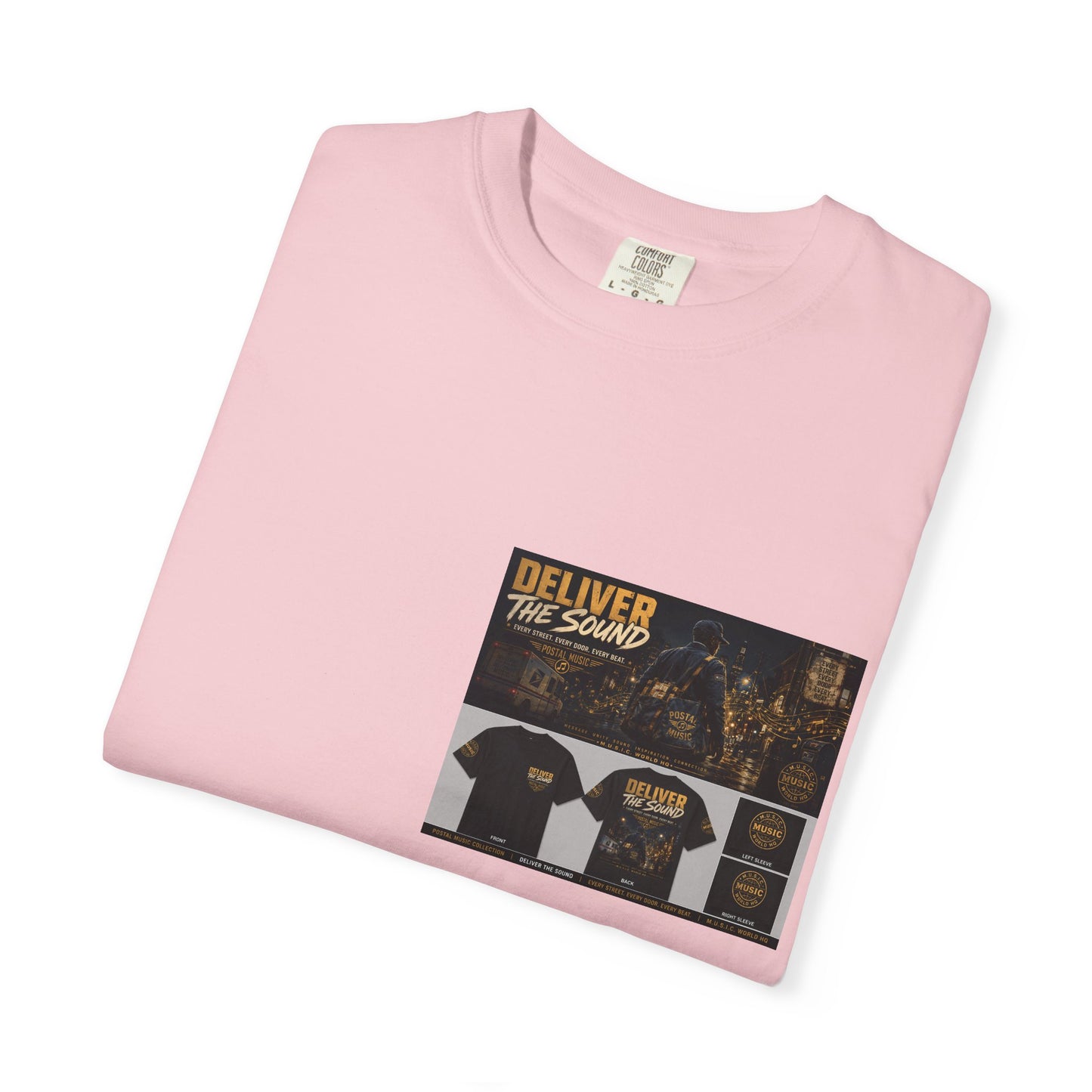 Postal Music — Deliver the Sound — Garment-Dyed T-Shirt