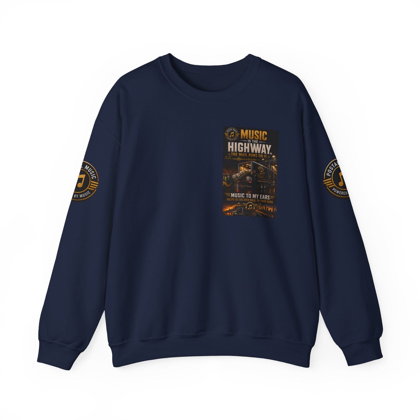 Postal Music — Music Is the Highway — Core Crewneck Sweatshirt