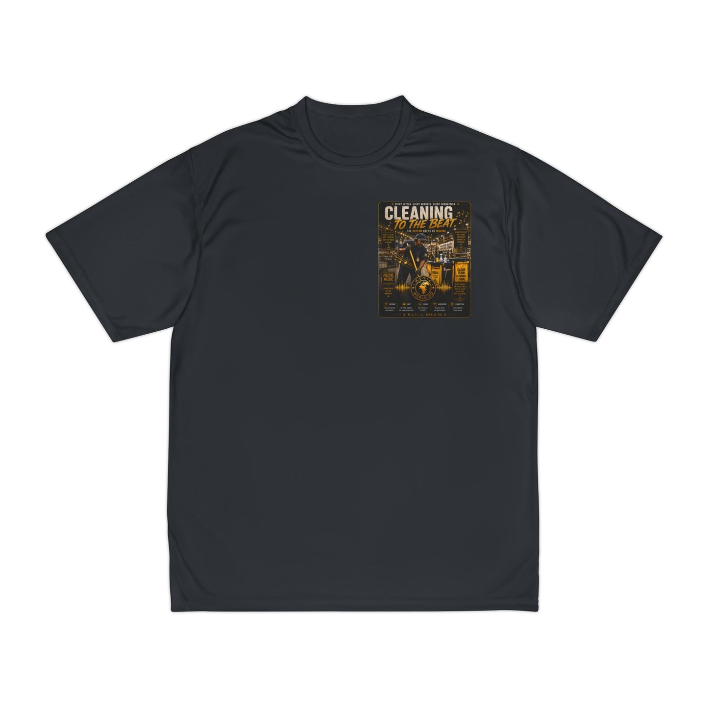 Cleaning to the Beat — Performance T-Shirt