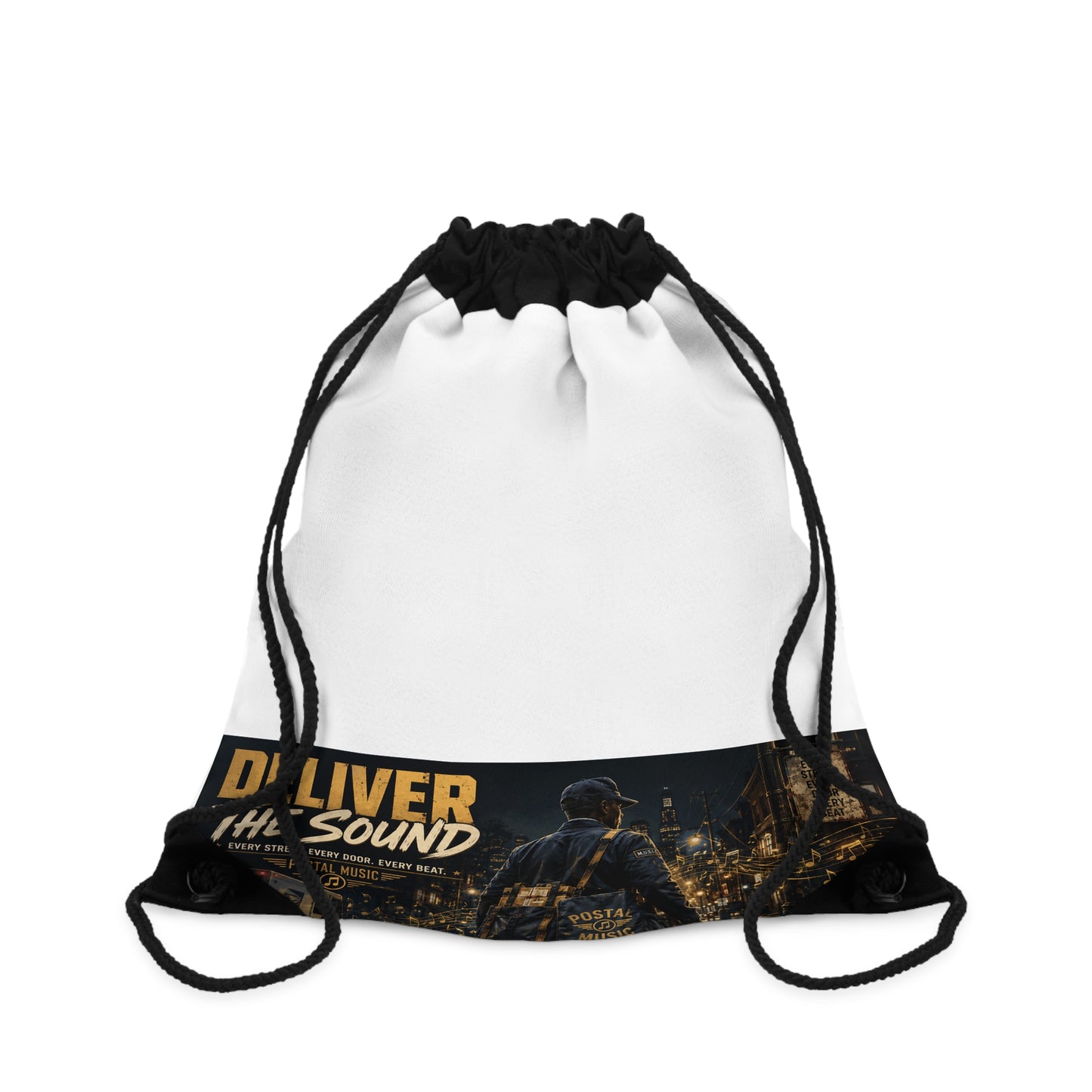 Postal Music — Deliver the Sound — Drawstring Backpack