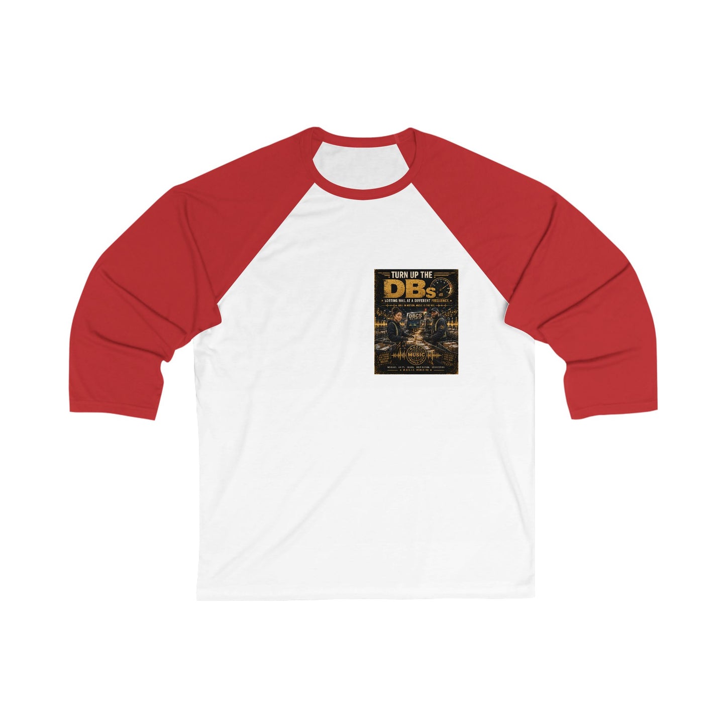 Turn Up the DBs — Men's Raglan Baseball Tee
