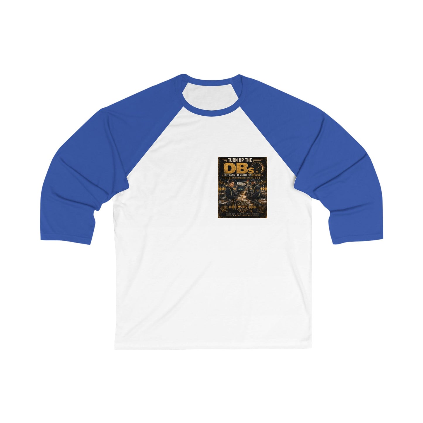 Turn Up the DBs — Men's Raglan Baseball Tee