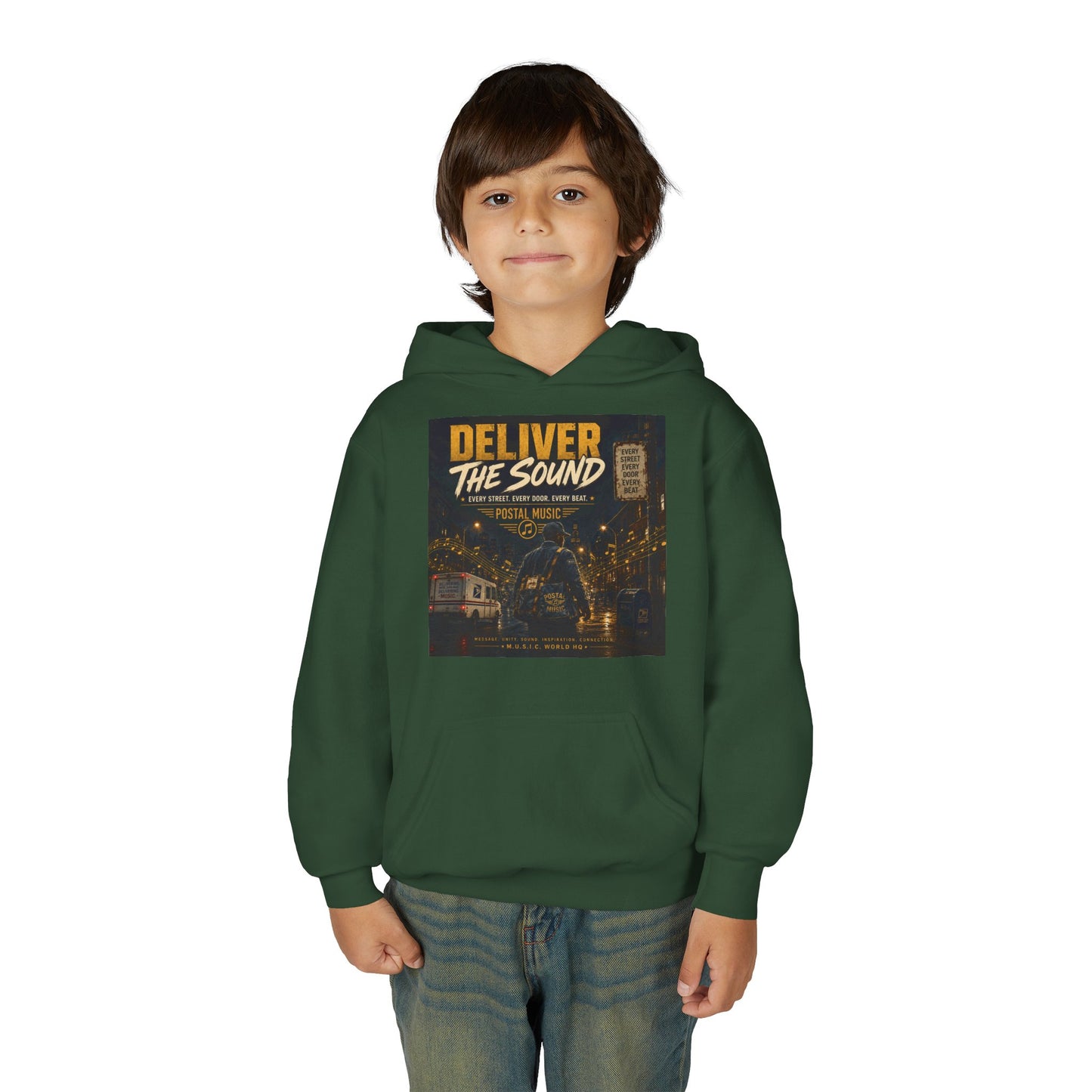 Postal Music — Deliver the Sound — Youth Hoodie
