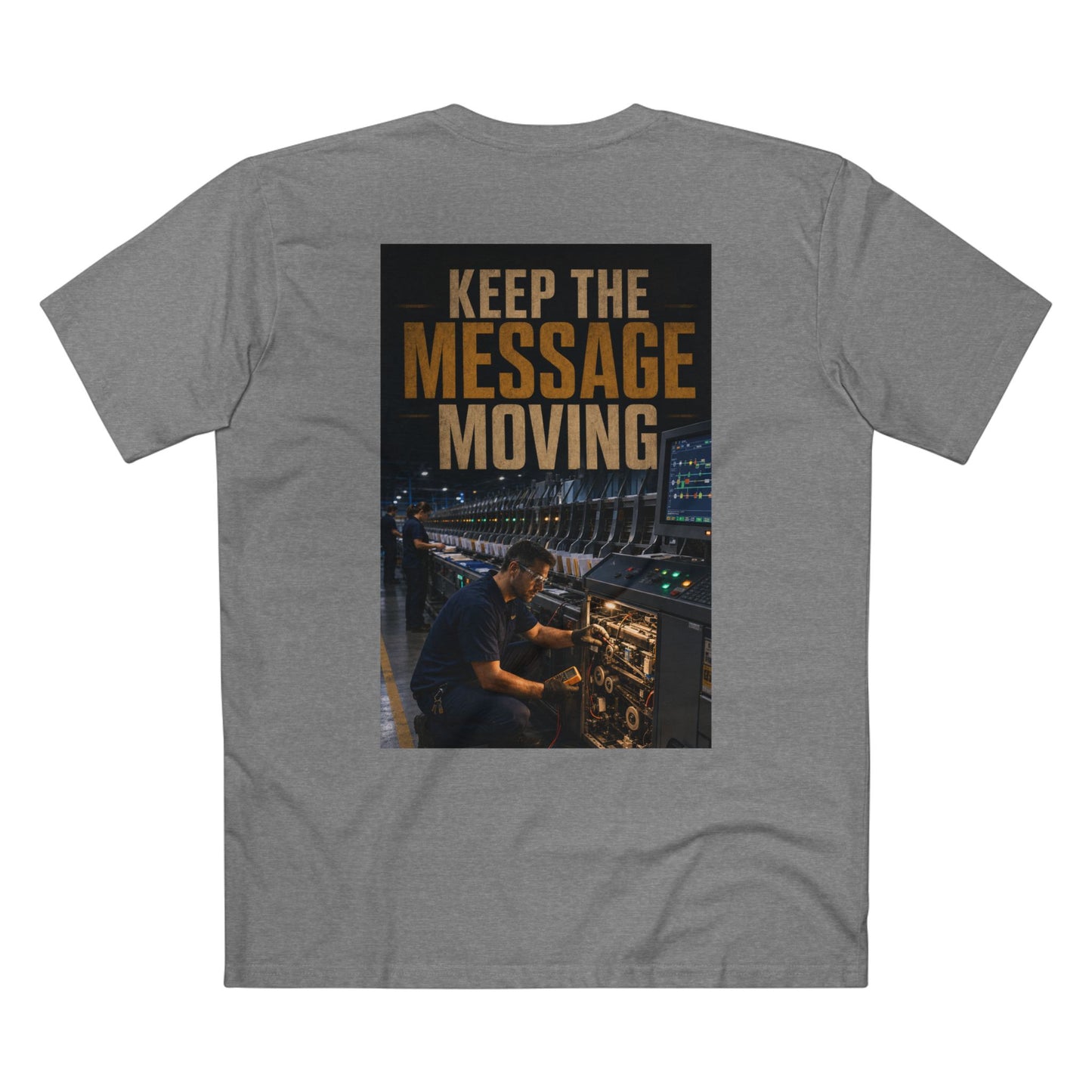 Postal Music — Keep the Message Moving — Streetwear T-Shirt