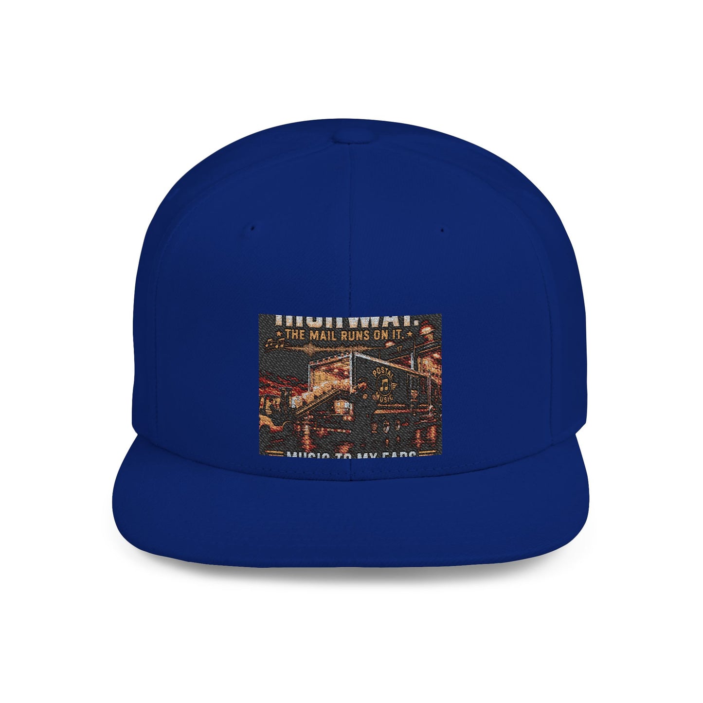 Postal Music — Music Is the Highway — Flat-Bill Snapback