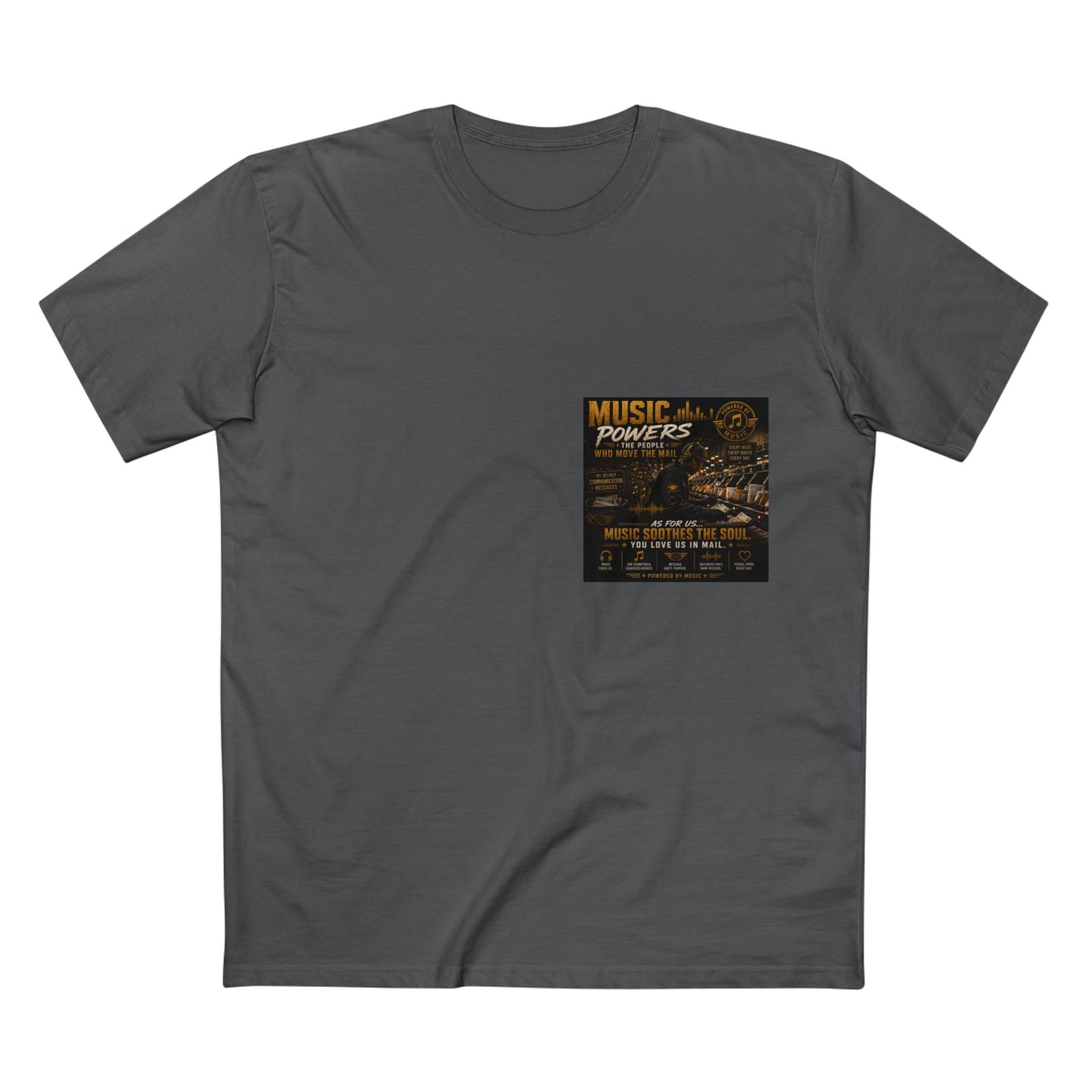 Postal Music — Music Powers the People — Streetwear T-Shirt