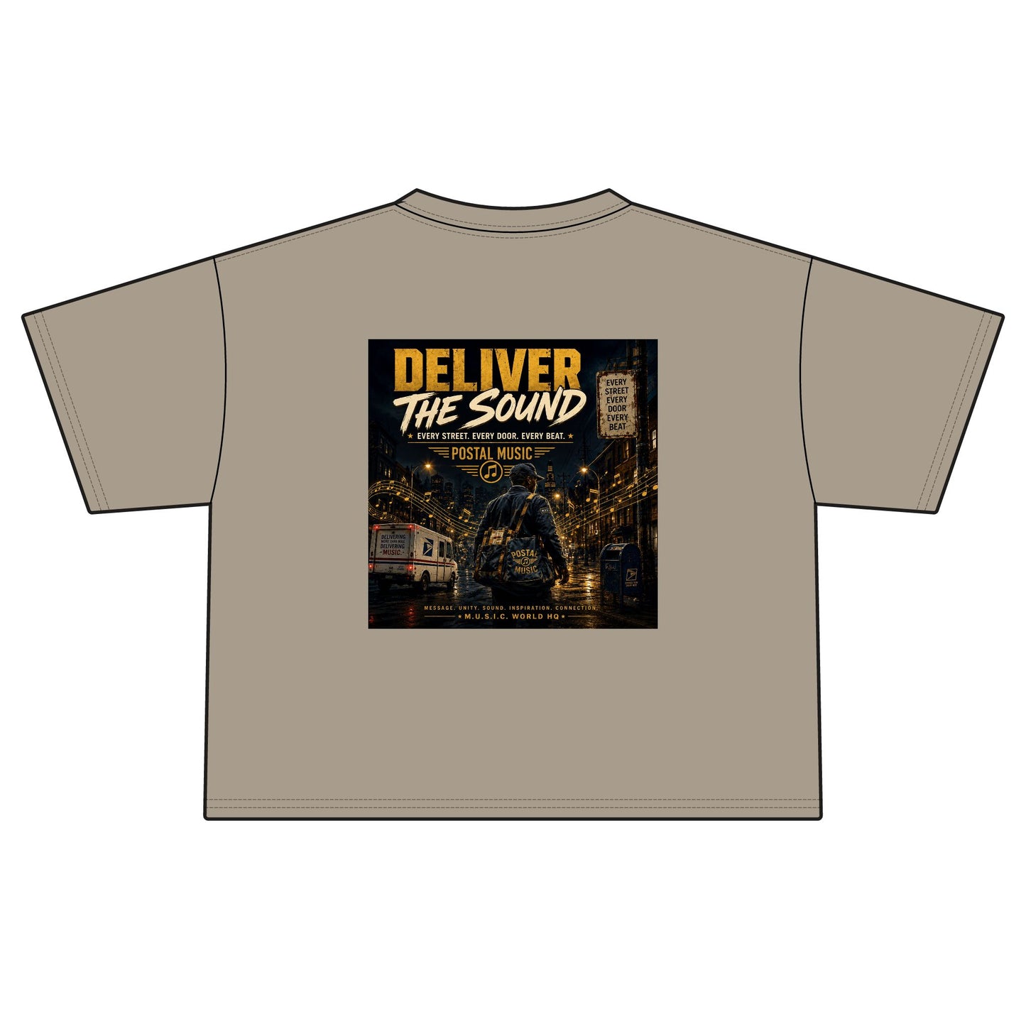 Postal Music — Deliver the Sound — Women's Boxy T-Shirt